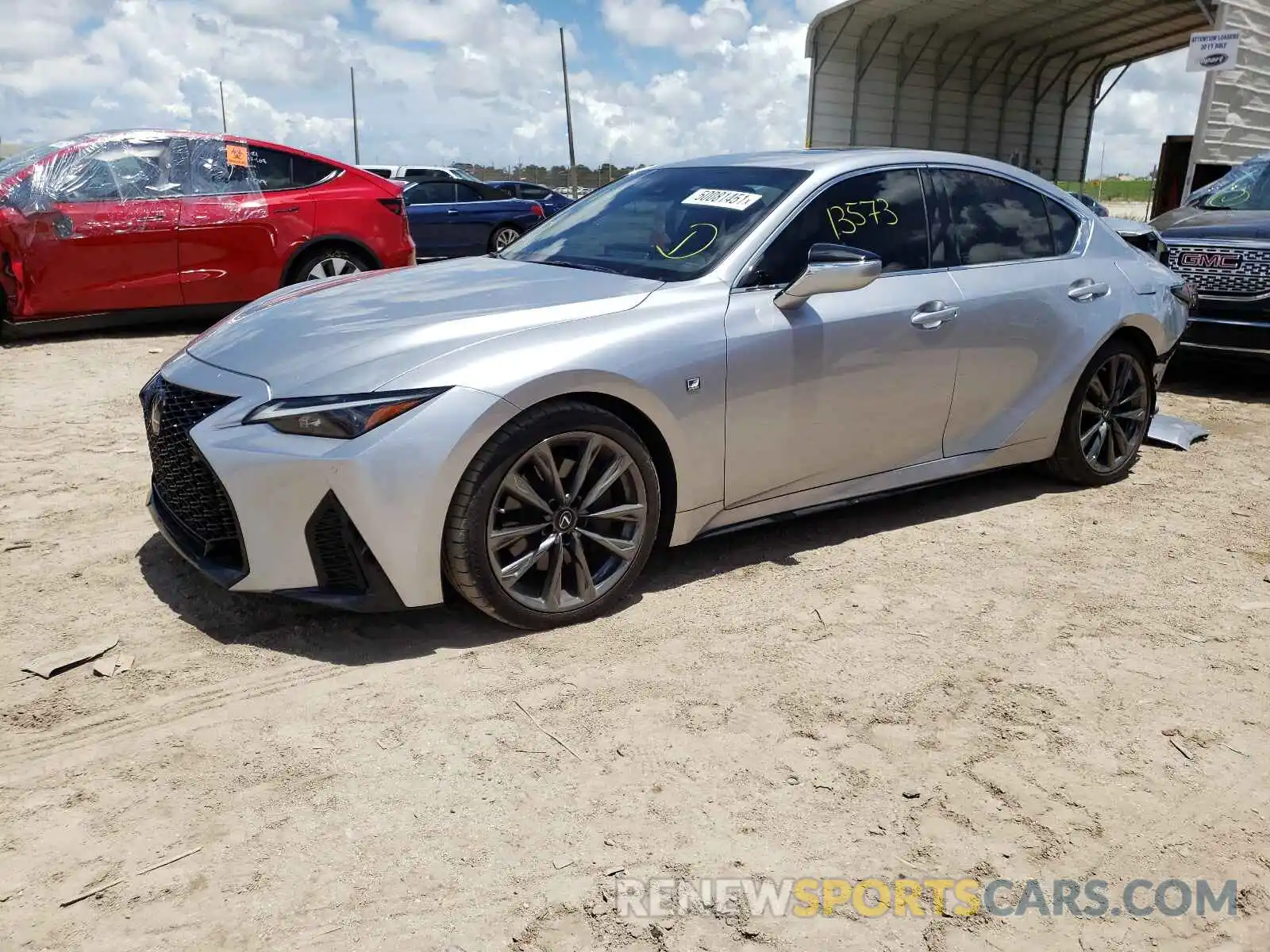 2 Photograph of a damaged car JTHGZ1B20M5038635 LEXUS IS 2021