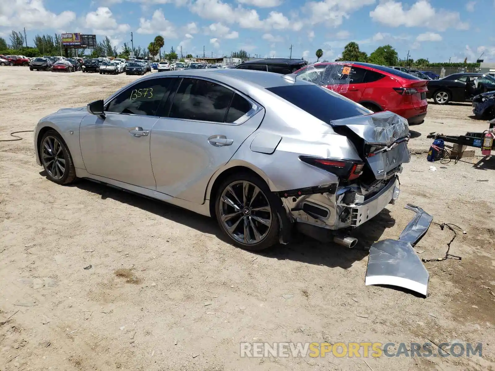 3 Photograph of a damaged car JTHGZ1B20M5038635 LEXUS IS 2021