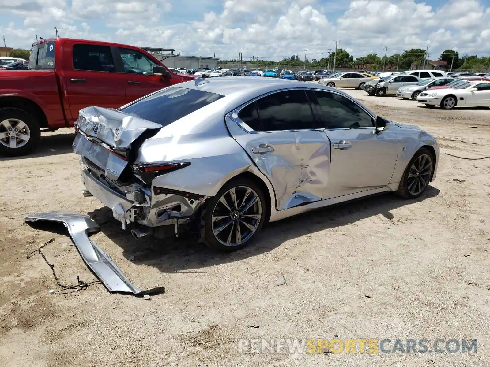 4 Photograph of a damaged car JTHGZ1B20M5038635 LEXUS IS 2021