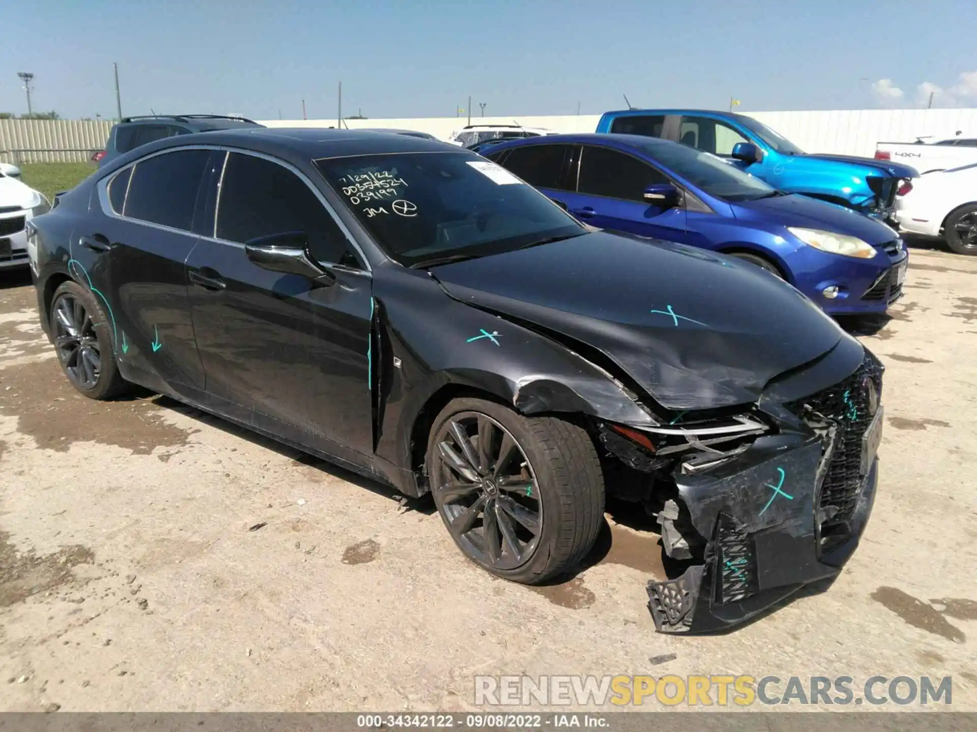 1 Photograph of a damaged car JTHGZ1B20M5039199 LEXUS IS 2021