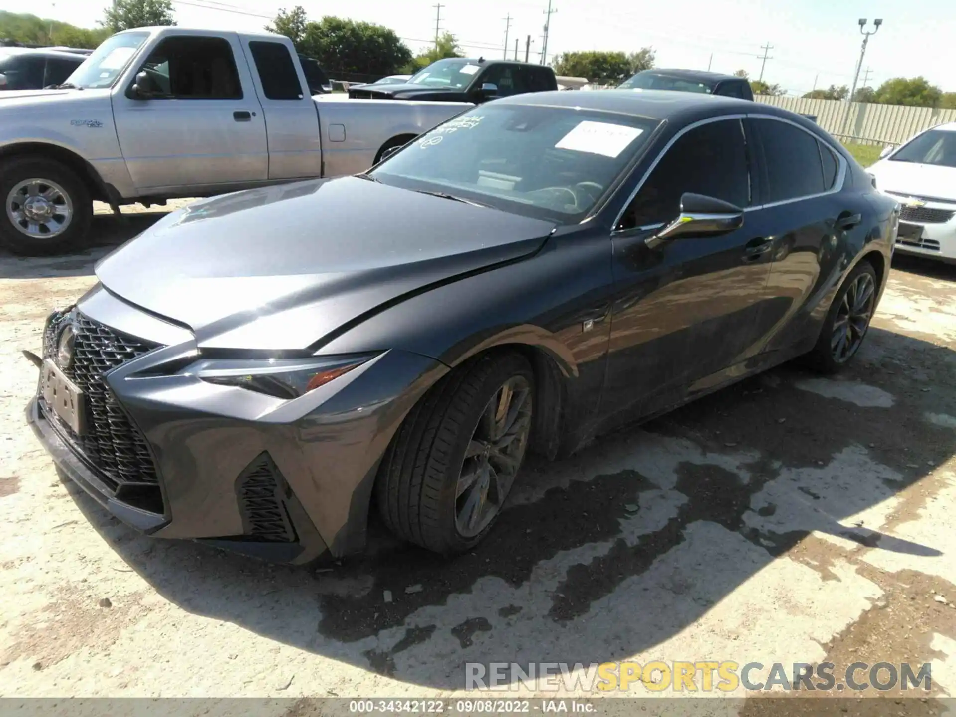 2 Photograph of a damaged car JTHGZ1B20M5039199 LEXUS IS 2021