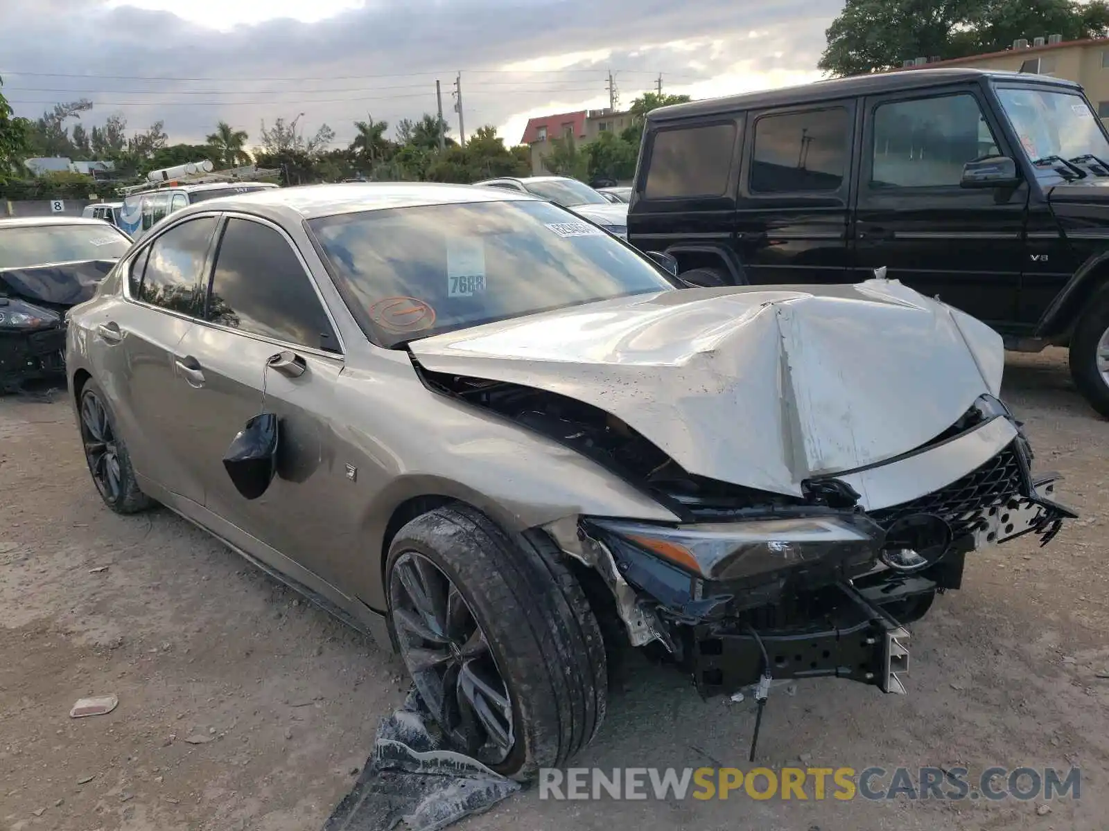 1 Photograph of a damaged car JTHGZ1B20M5039980 LEXUS IS 2021