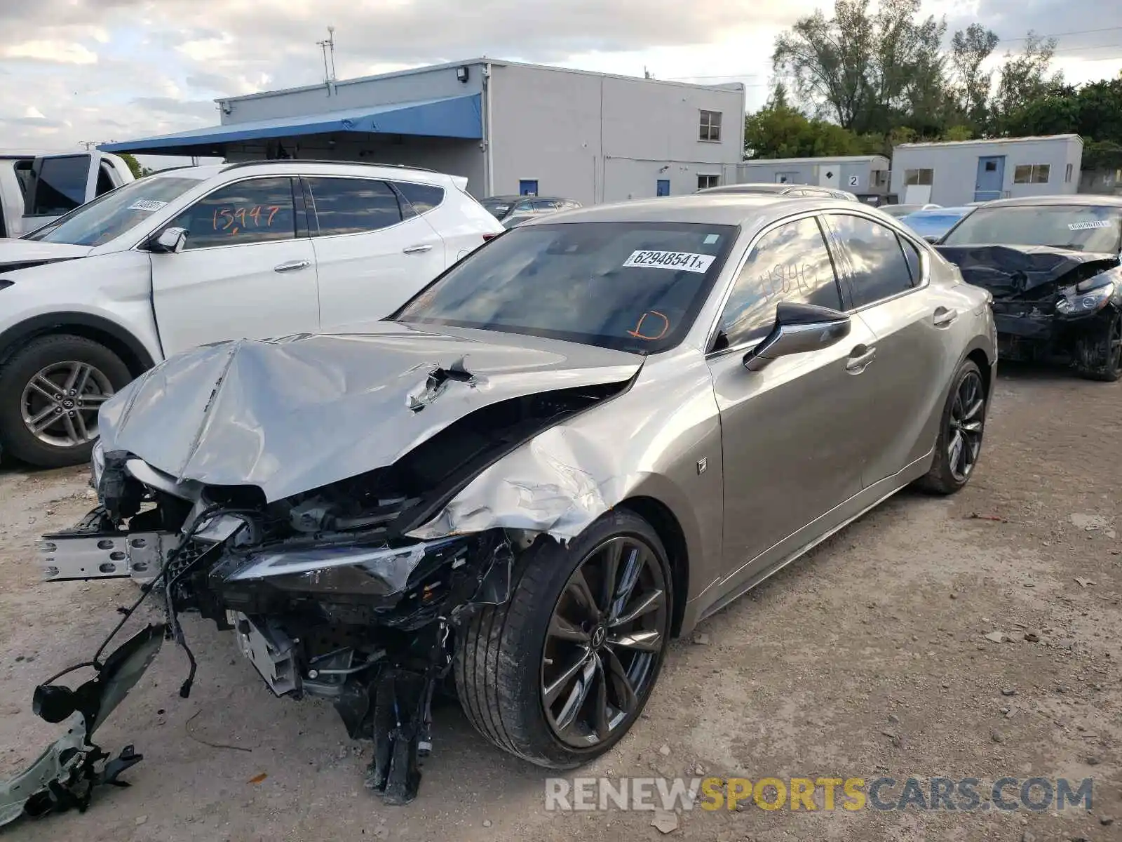 2 Photograph of a damaged car JTHGZ1B20M5039980 LEXUS IS 2021