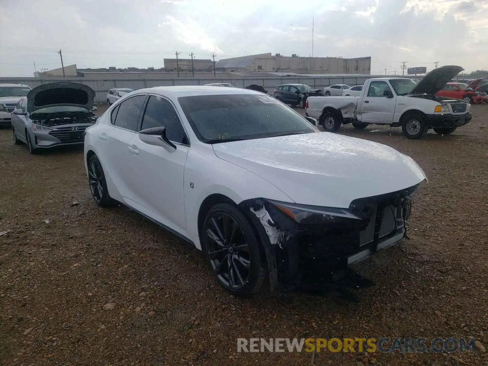 1 Photograph of a damaged car JTHGZ1B20M5040384 LEXUS IS 2021