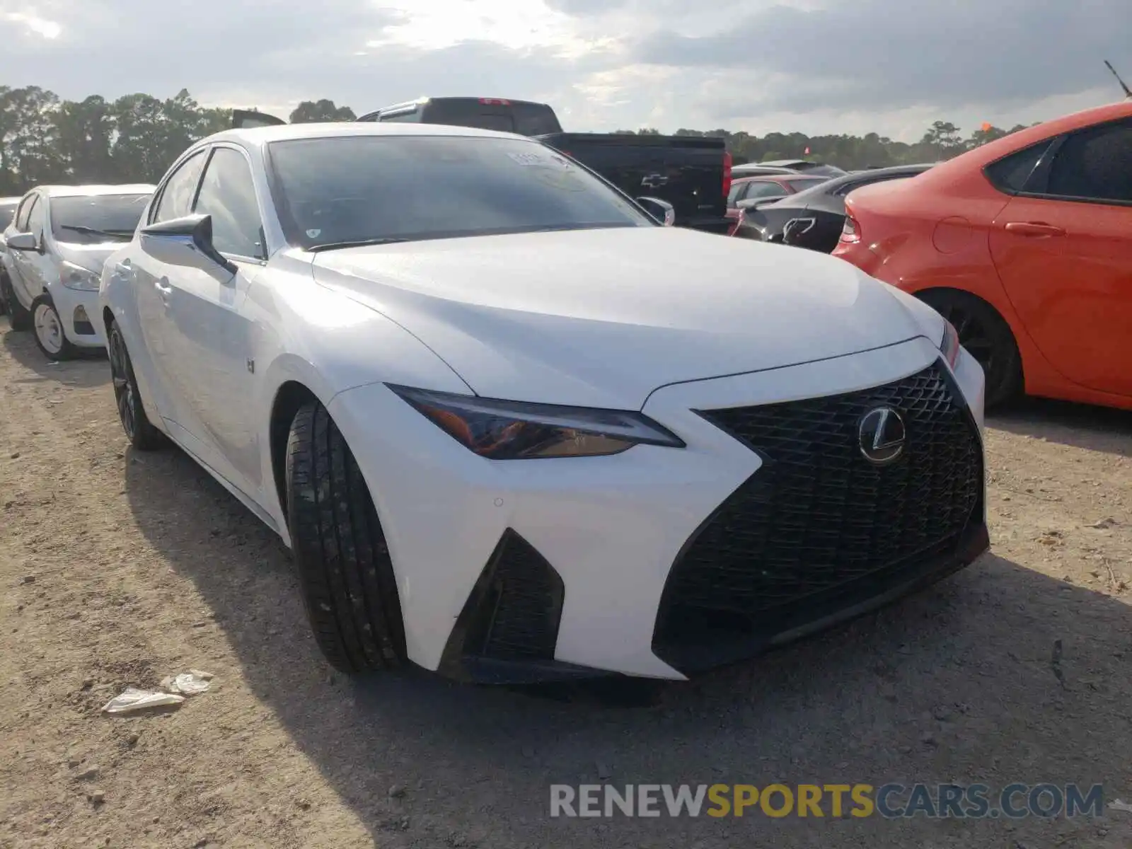 1 Photograph of a damaged car JTHGZ1B20M5040739 LEXUS IS 2021