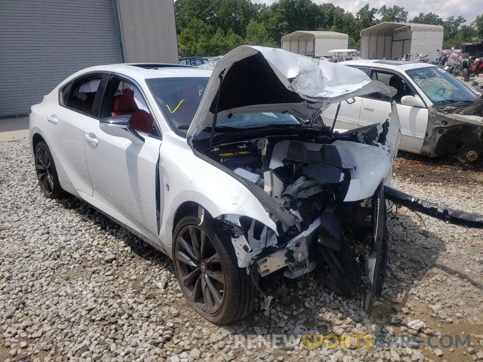 1 Photograph of a damaged car JTHGZ1B20M5043916 LEXUS IS 2021