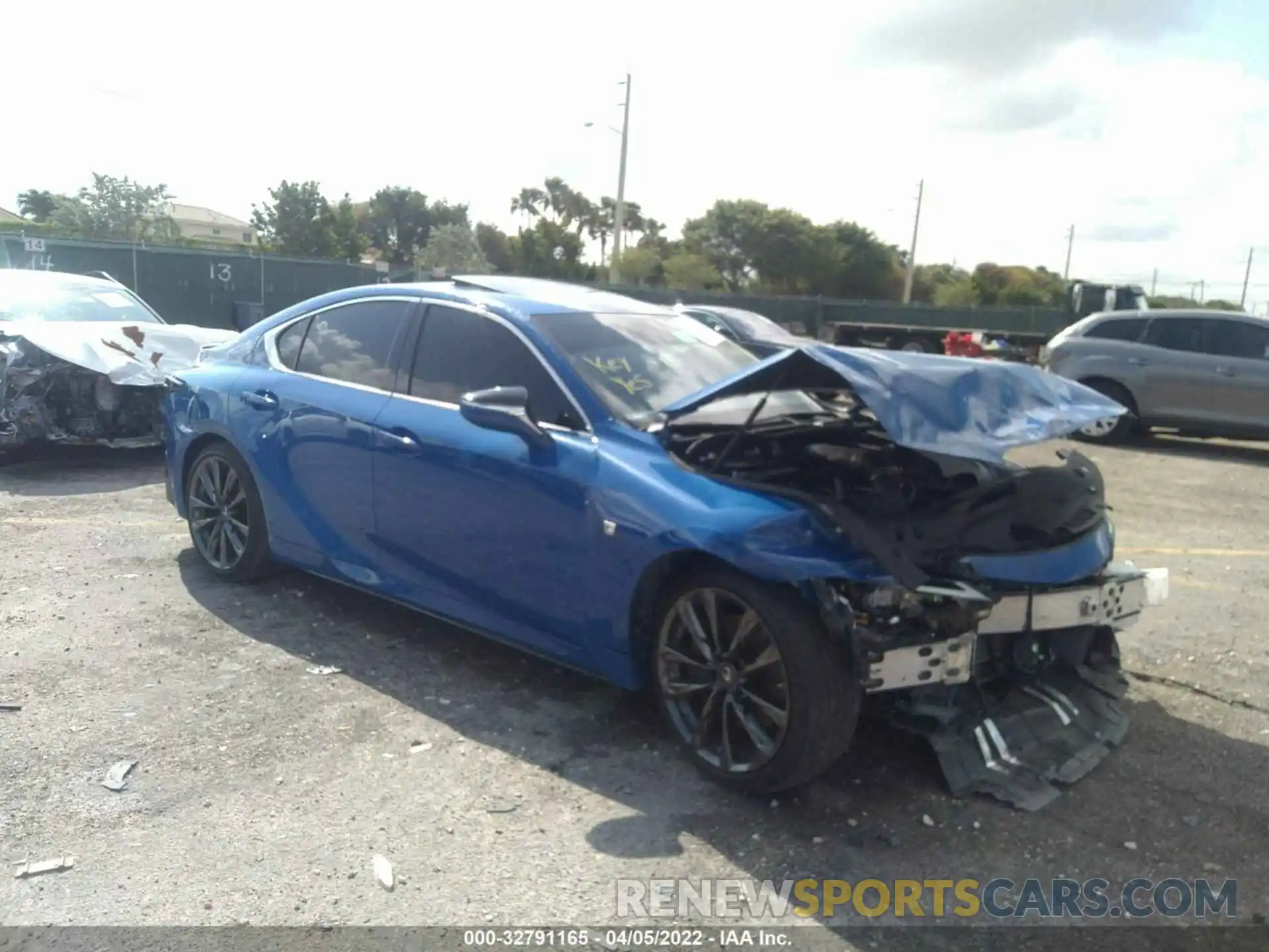 1 Photograph of a damaged car JTHGZ1B20M5044208 LEXUS IS 2021