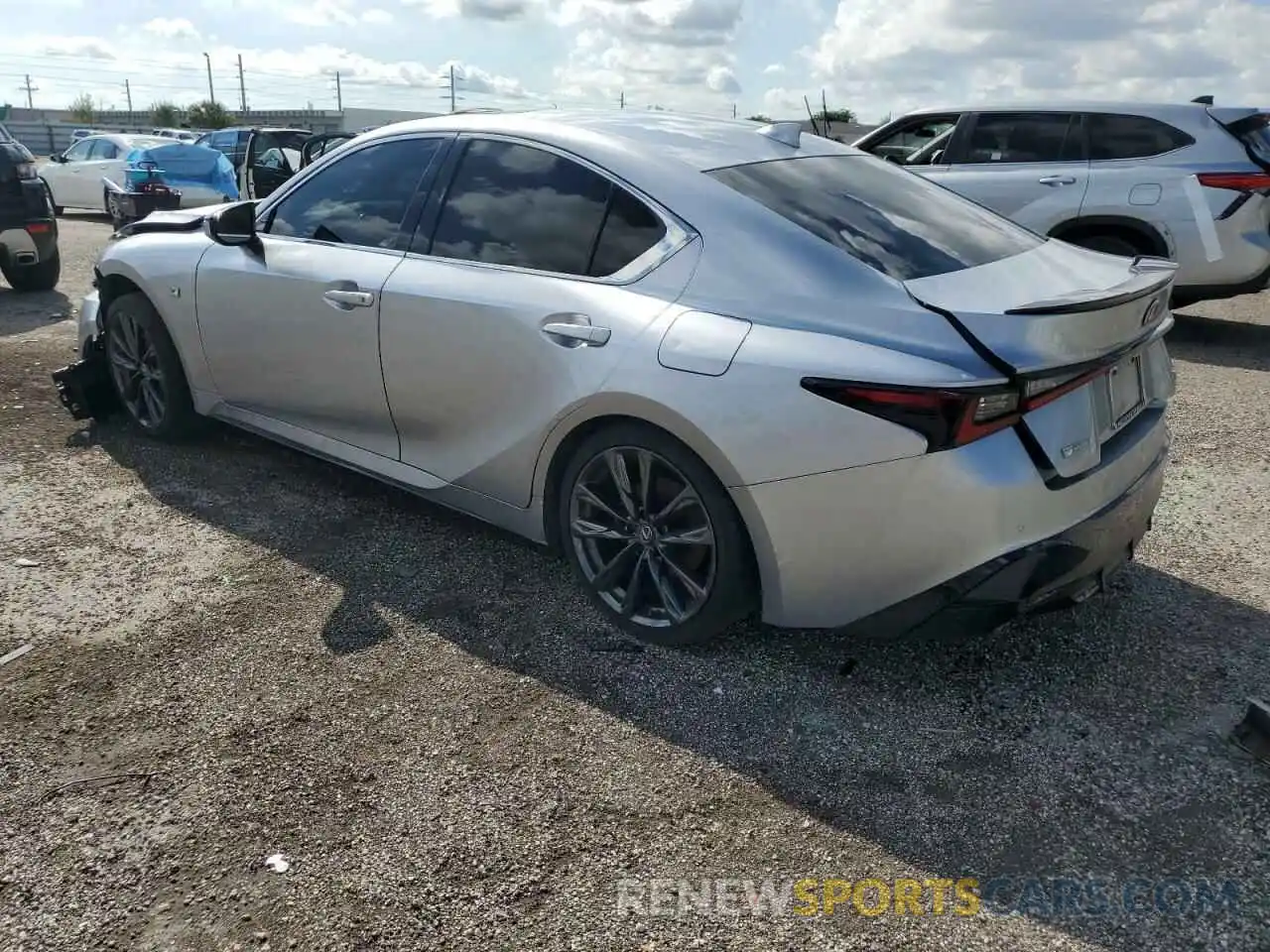 2 Photograph of a damaged car JTHGZ1B20M5044581 LEXUS IS 2021