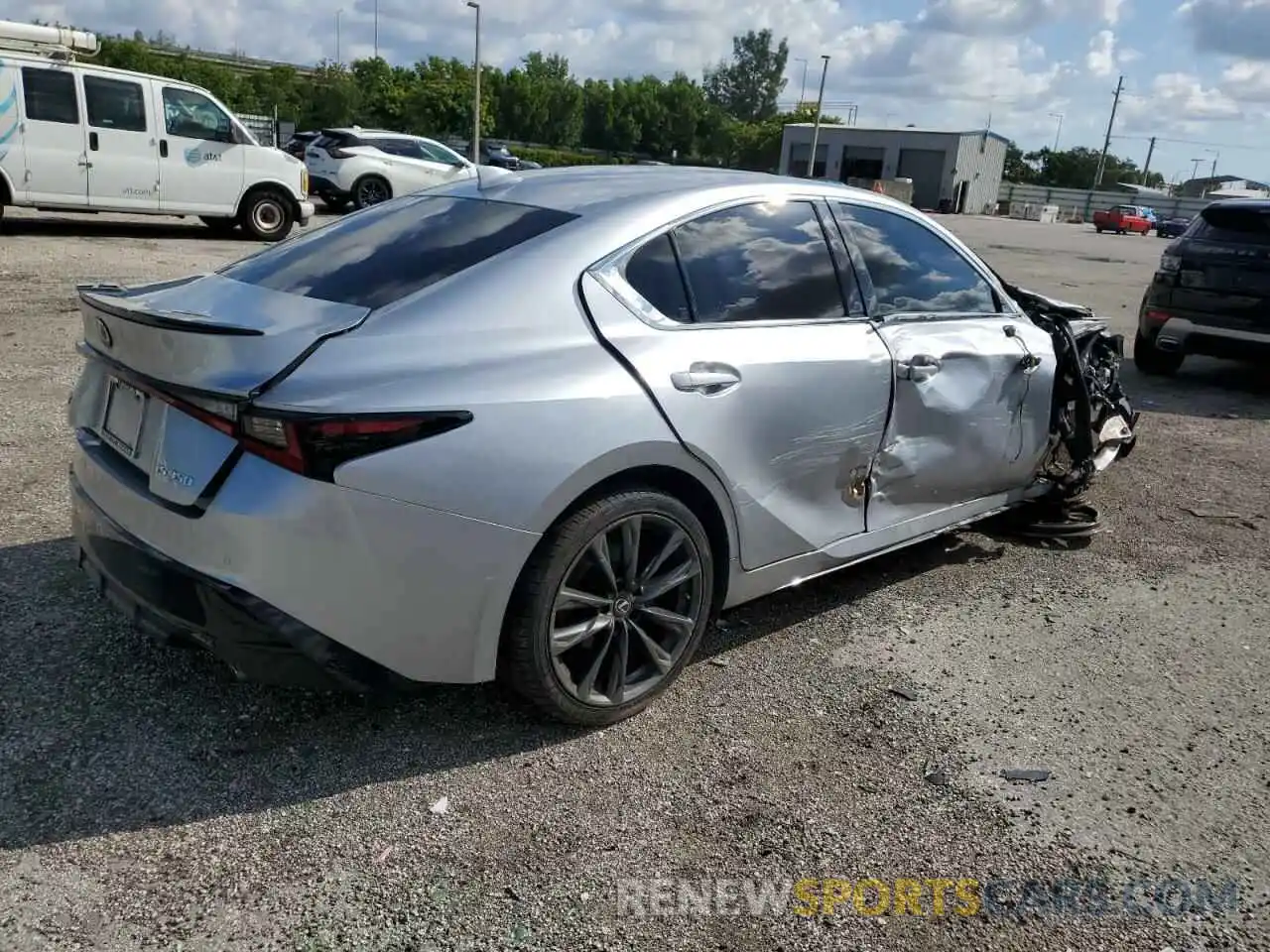 3 Photograph of a damaged car JTHGZ1B20M5044581 LEXUS IS 2021