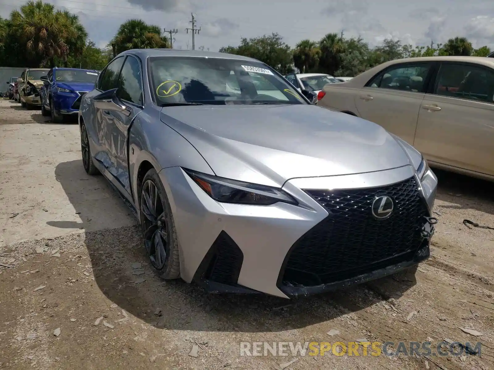 1 Photograph of a damaged car JTHGZ1B20M5044709 LEXUS IS 2021