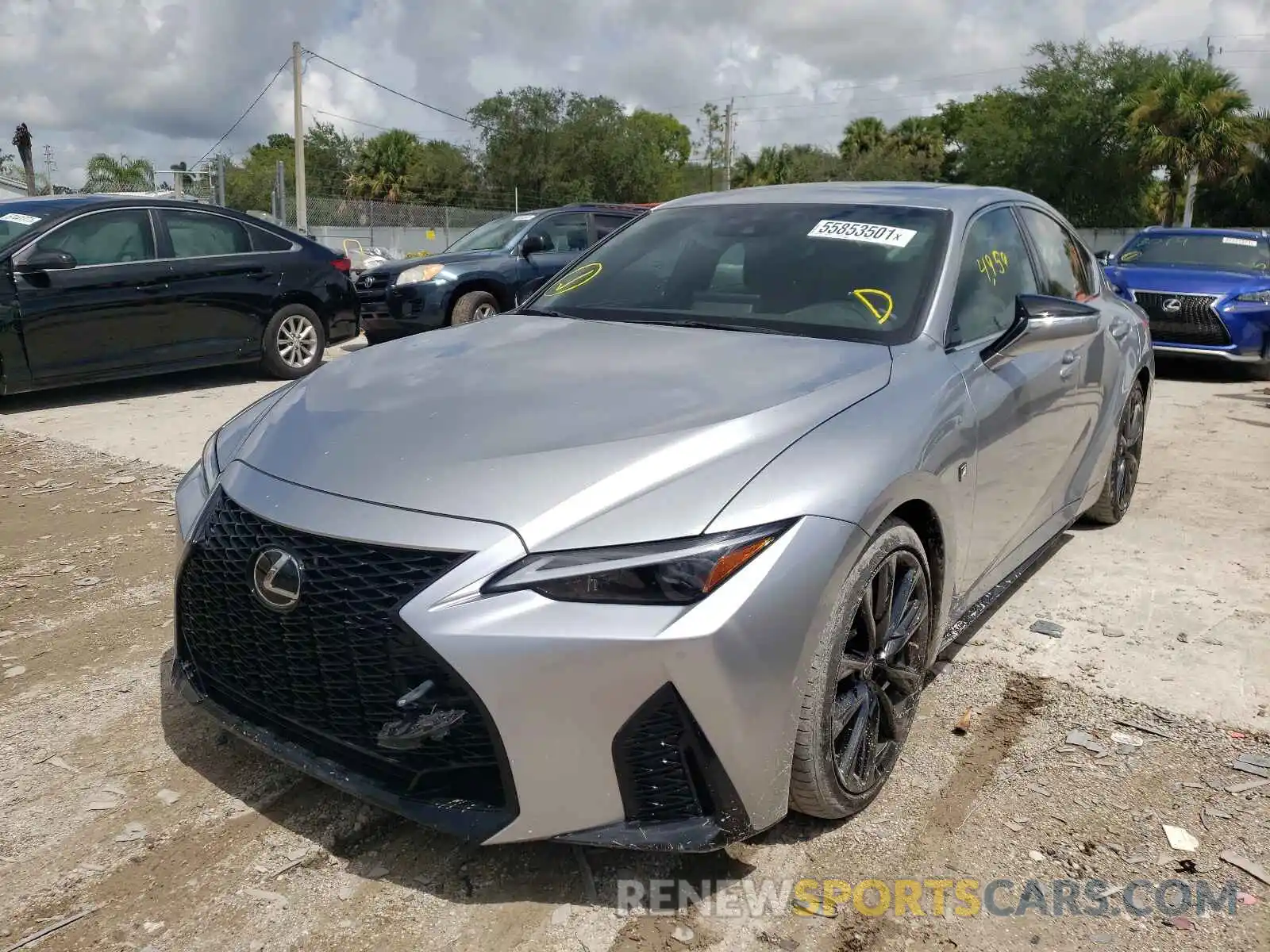 2 Photograph of a damaged car JTHGZ1B20M5044709 LEXUS IS 2021