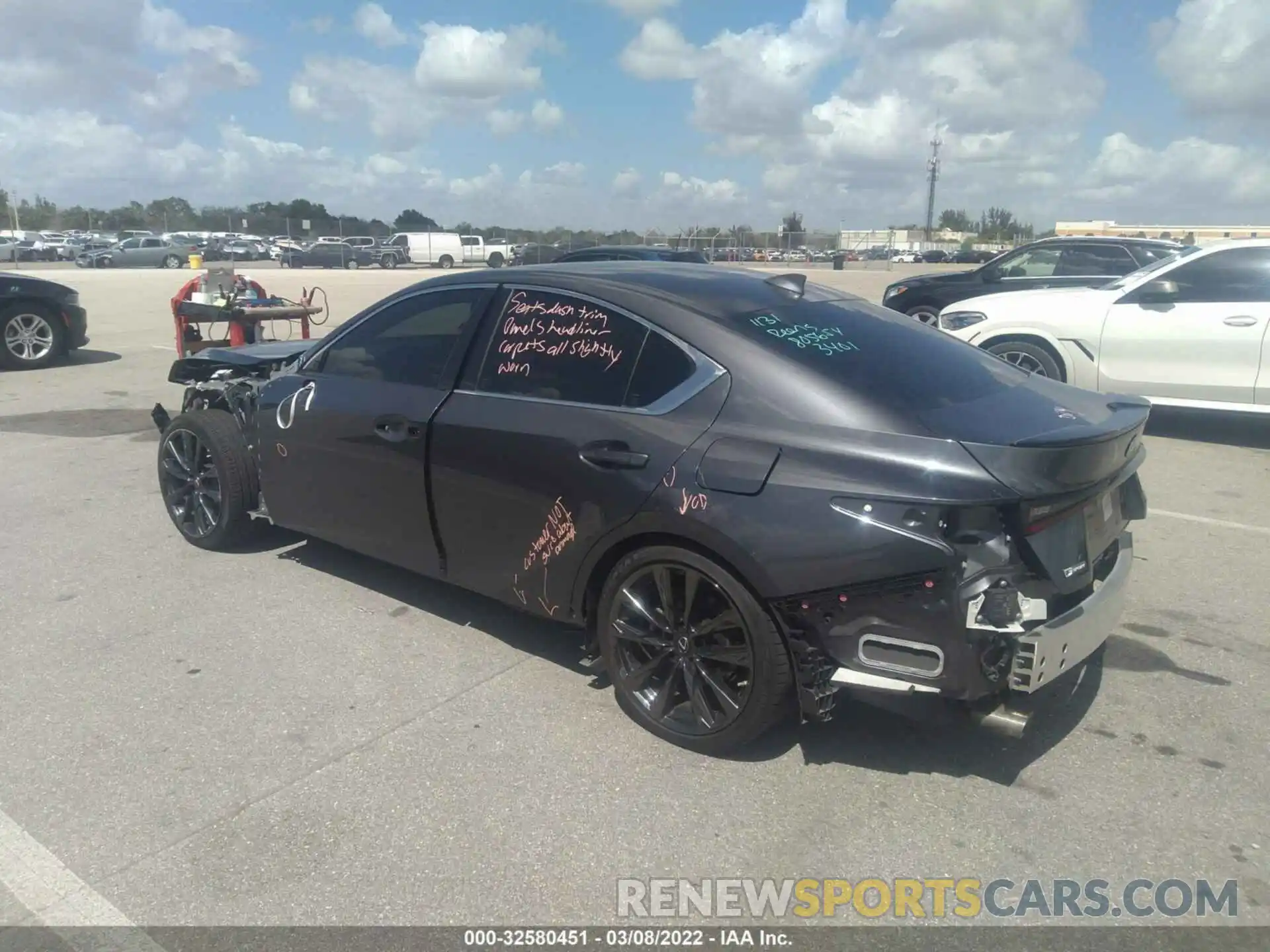 3 Photograph of a damaged car JTHGZ1B20M5045665 LEXUS IS 2021