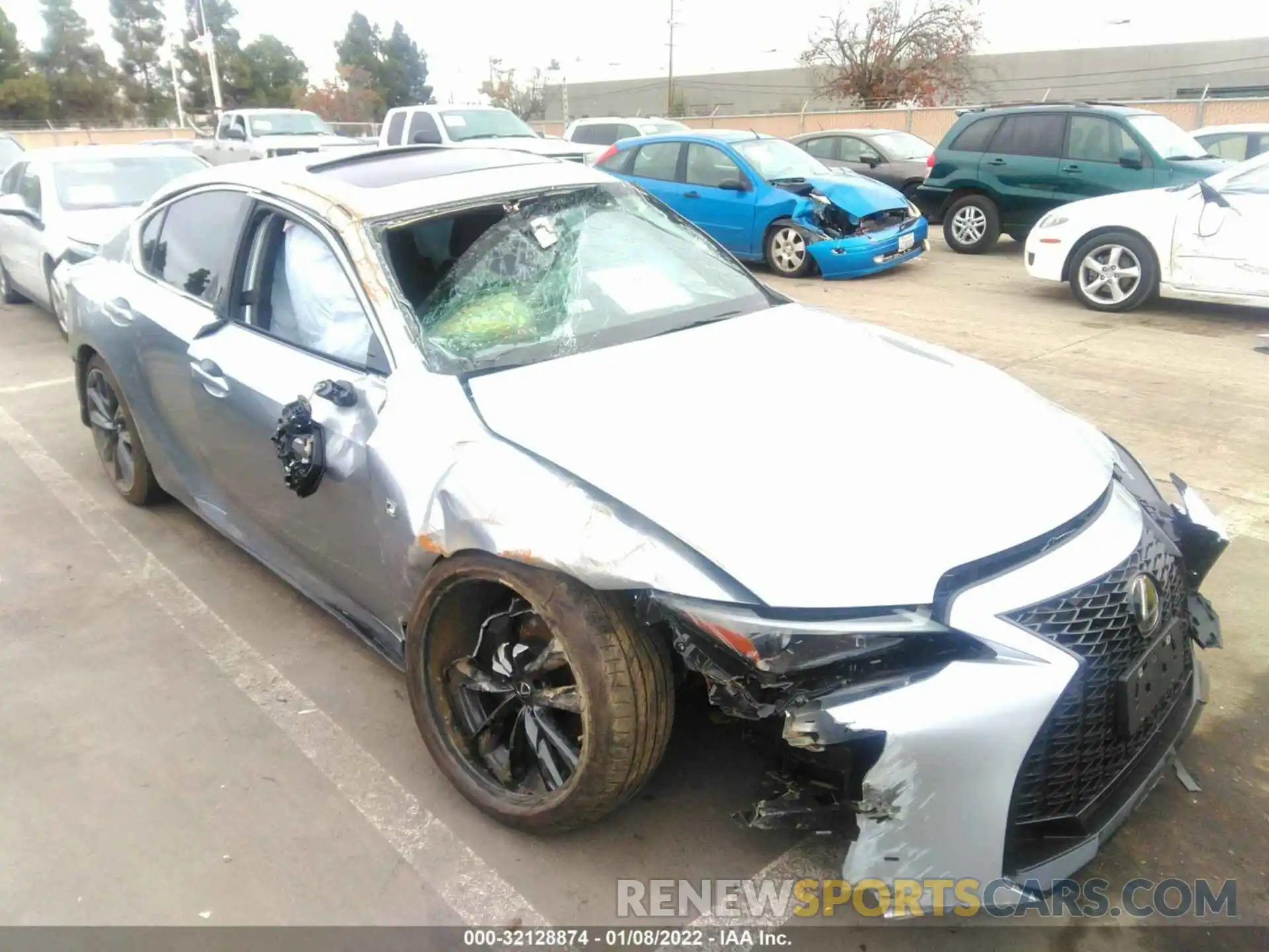 1 Photograph of a damaged car JTHGZ1B20M5047609 LEXUS IS 2021