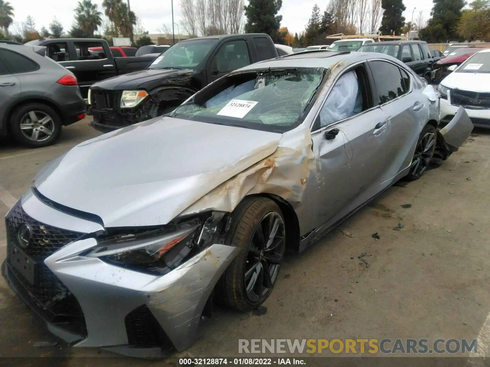 2 Photograph of a damaged car JTHGZ1B20M5047609 LEXUS IS 2021