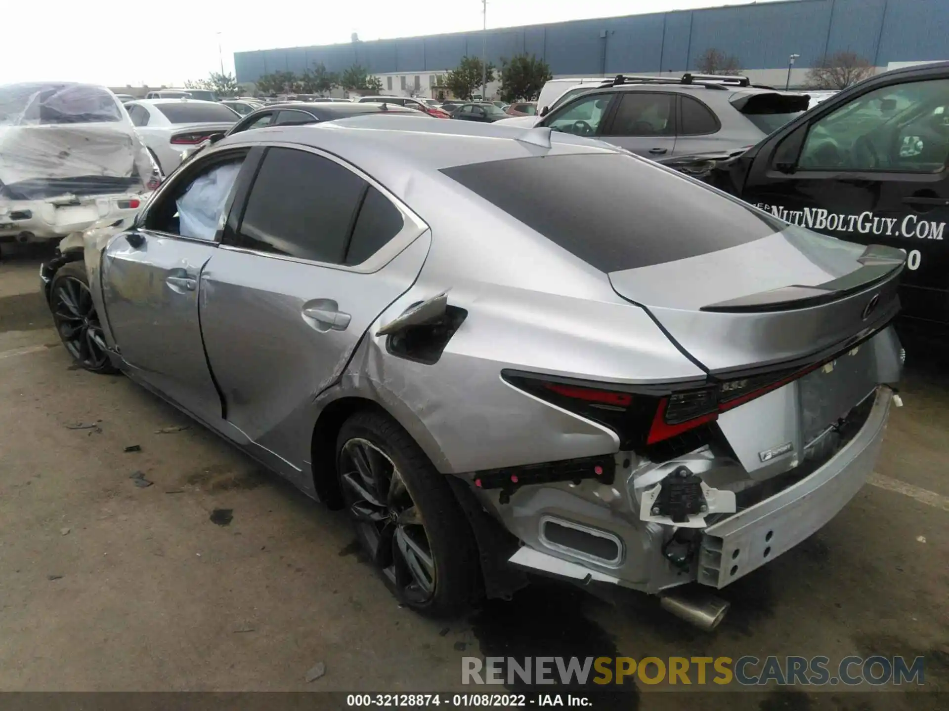 3 Photograph of a damaged car JTHGZ1B20M5047609 LEXUS IS 2021