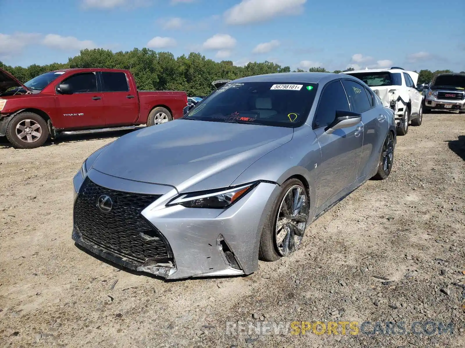 2 Фотография поврежденного автомобиля JTHGZ1B21M5039728 LEXUS IS 2021