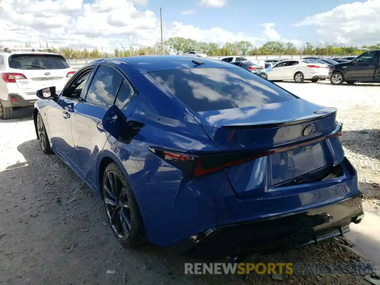 3 Photograph of a damaged car JTHGZ1B21M5044024 LEXUS IS 2021