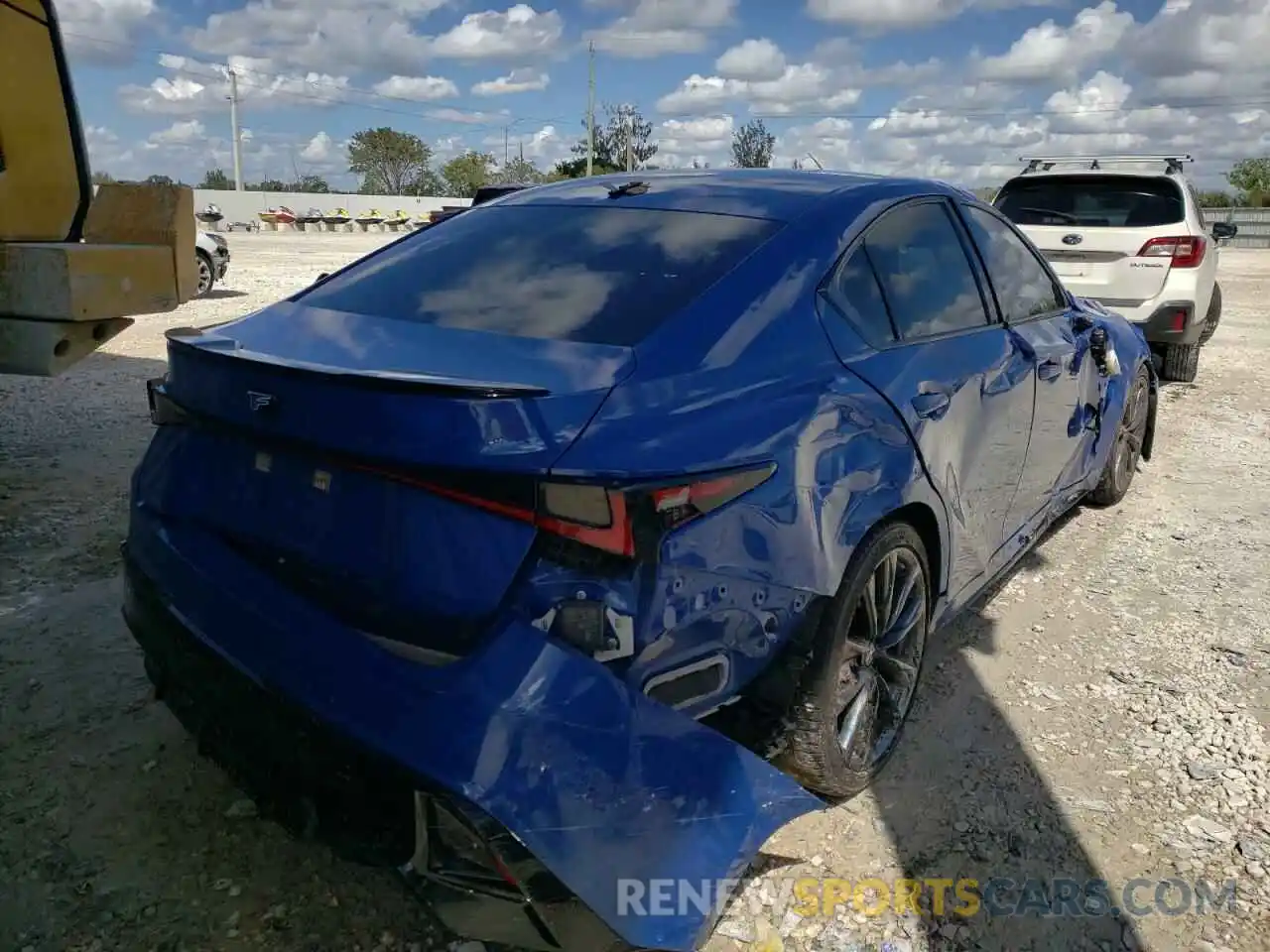 4 Photograph of a damaged car JTHGZ1B21M5044024 LEXUS IS 2021