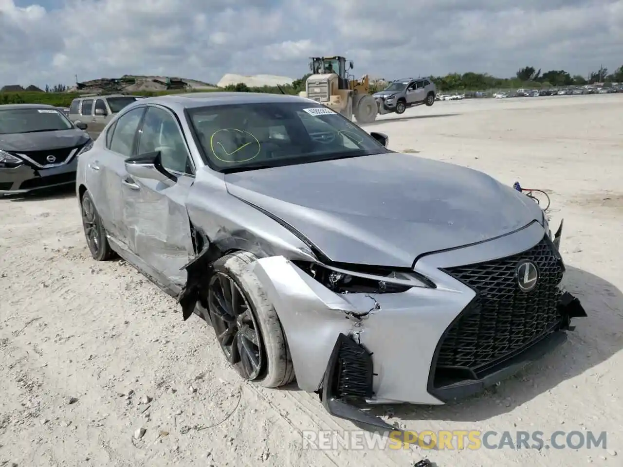 1 Photograph of a damaged car JTHGZ1B21M5044606 LEXUS IS 2021