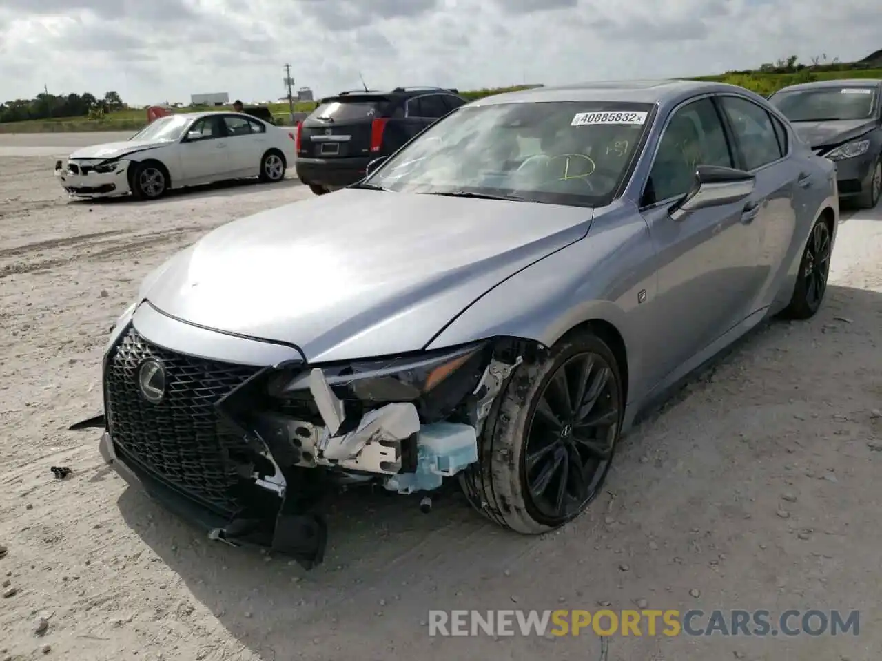 2 Photograph of a damaged car JTHGZ1B21M5044606 LEXUS IS 2021