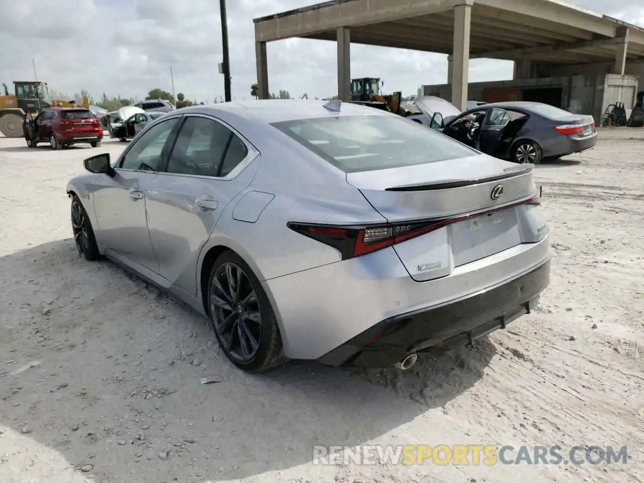 3 Photograph of a damaged car JTHGZ1B21M5044606 LEXUS IS 2021