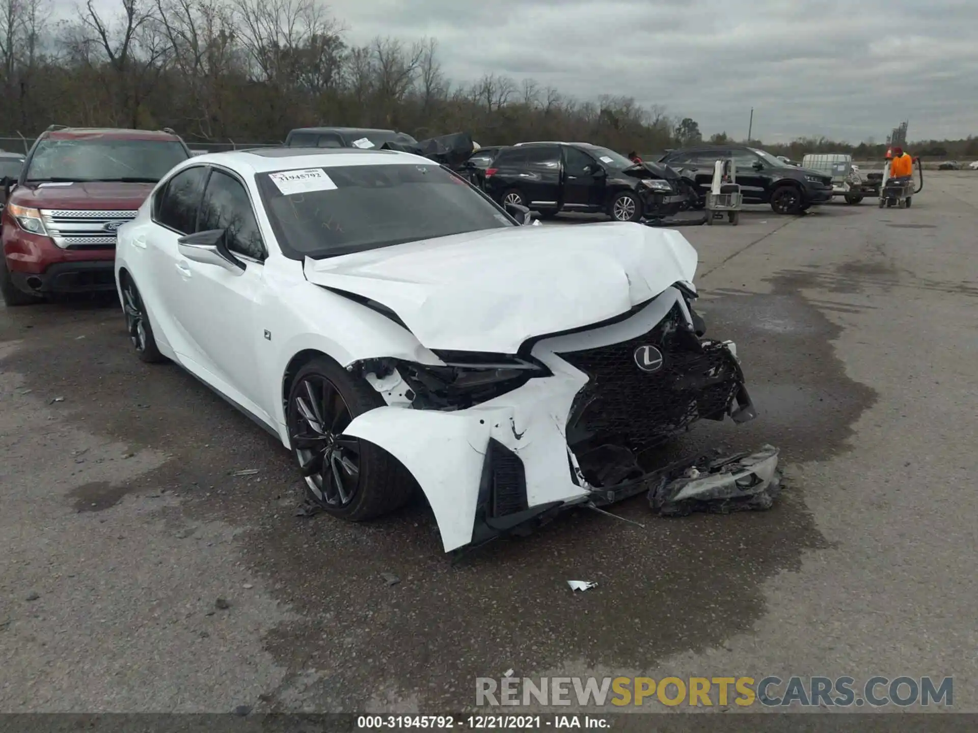 1 Photograph of a damaged car JTHGZ1B21M5046436 LEXUS IS 2021