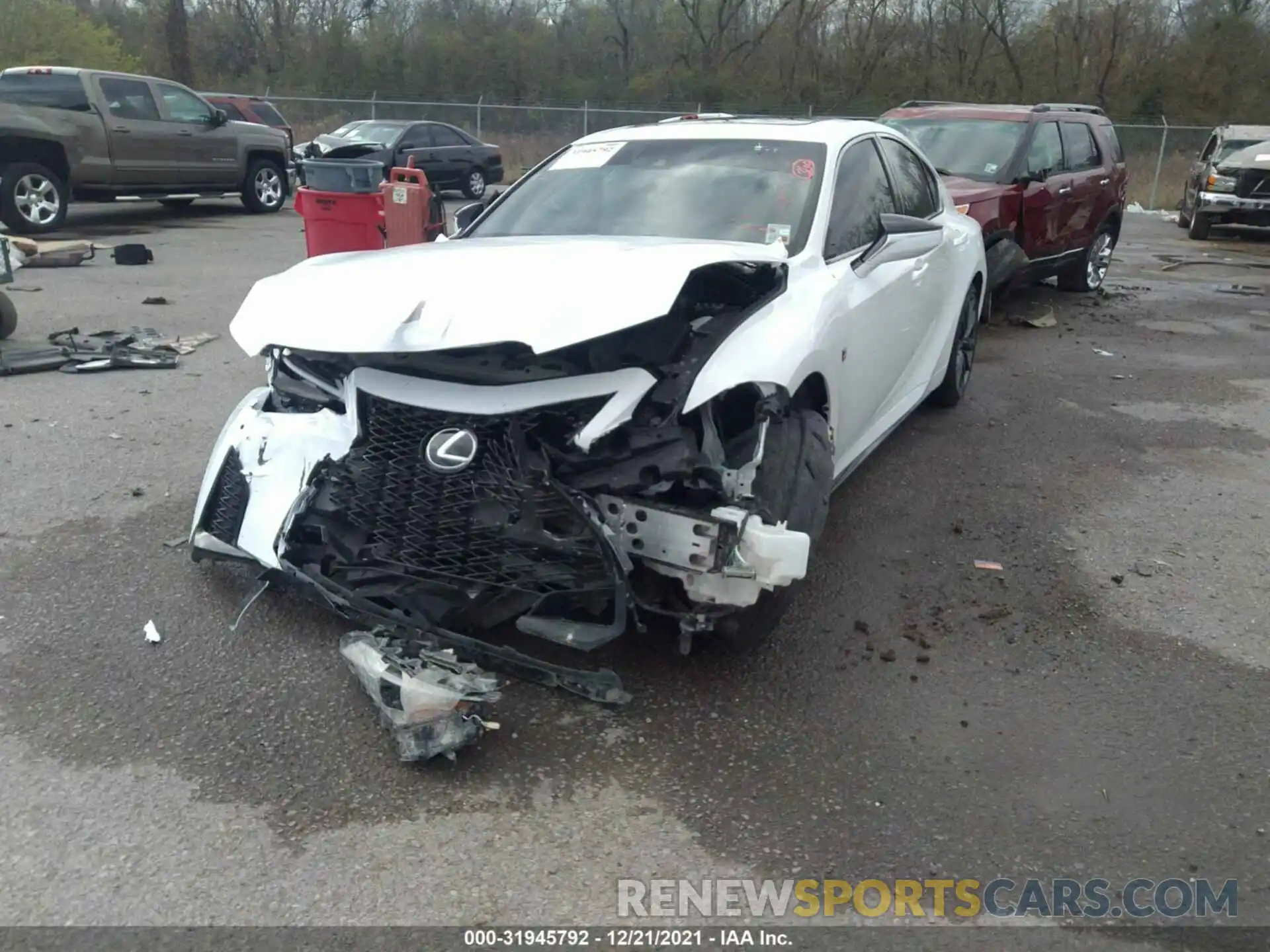 2 Photograph of a damaged car JTHGZ1B21M5046436 LEXUS IS 2021