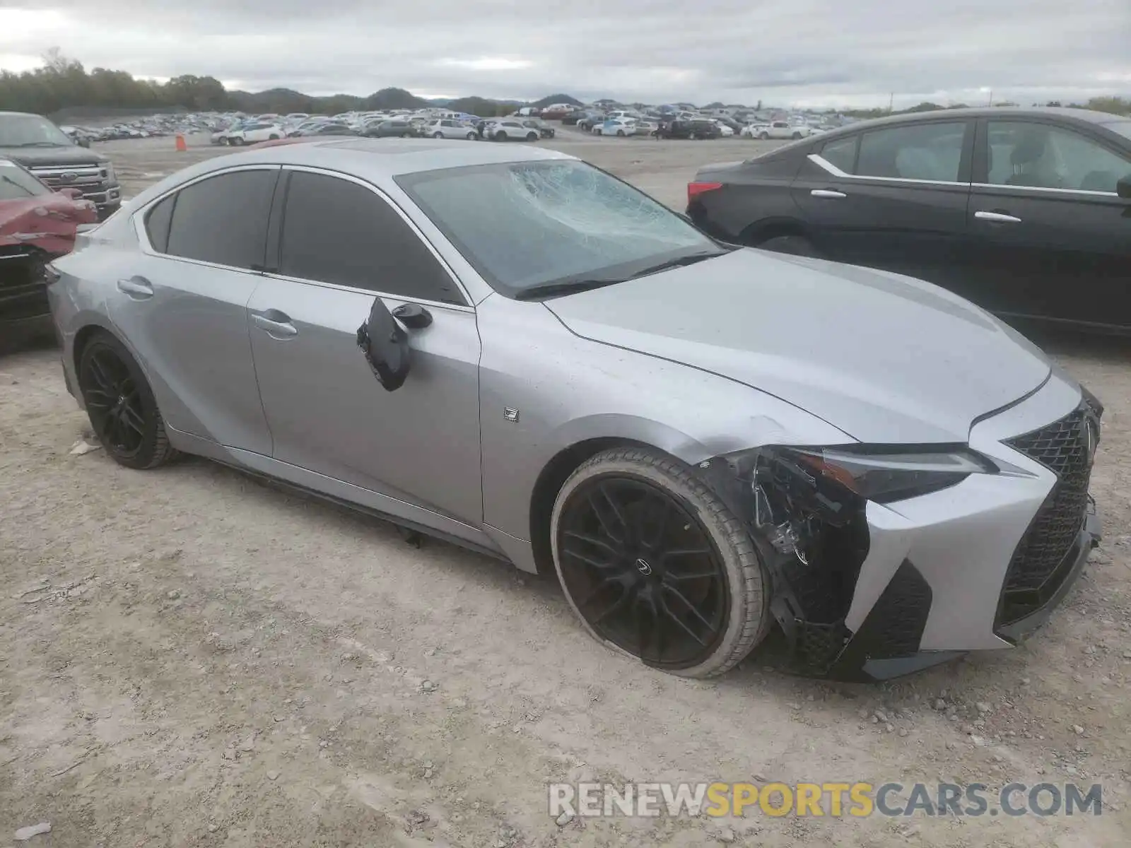 1 Photograph of a damaged car JTHGZ1B22M5041357 LEXUS IS 2021