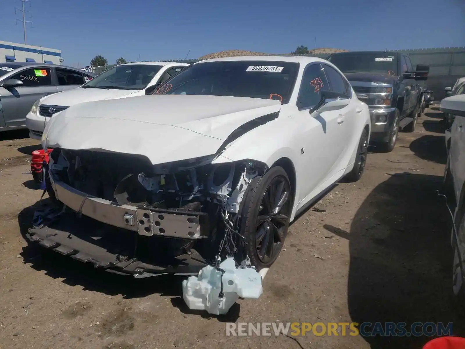 2 Photograph of a damaged car JTHGZ1B22M5042346 LEXUS IS 2021