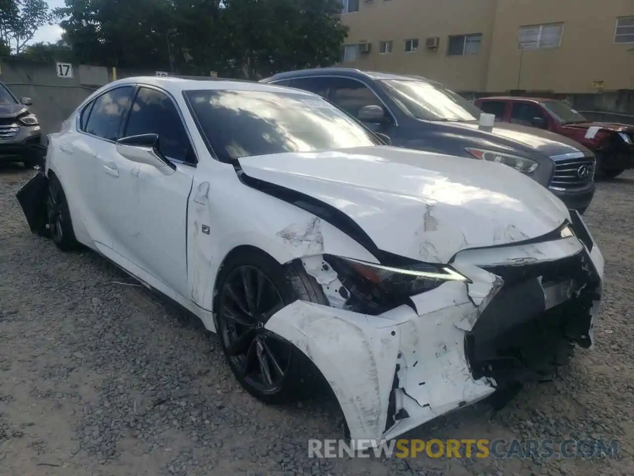 1 Photograph of a damaged car JTHGZ1B22M5043397 LEXUS IS 2021