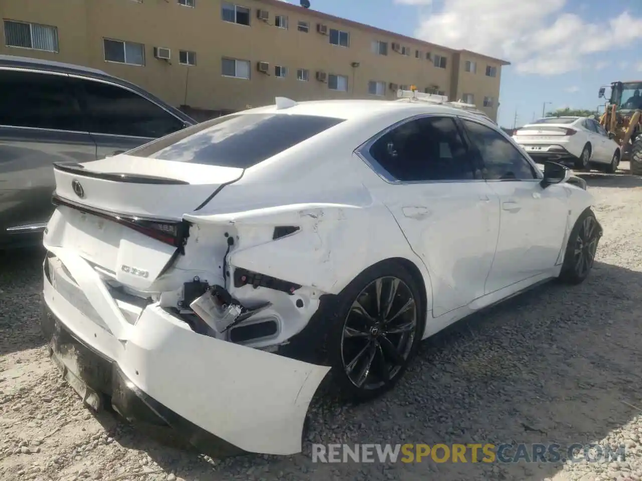 4 Photograph of a damaged car JTHGZ1B22M5043397 LEXUS IS 2021