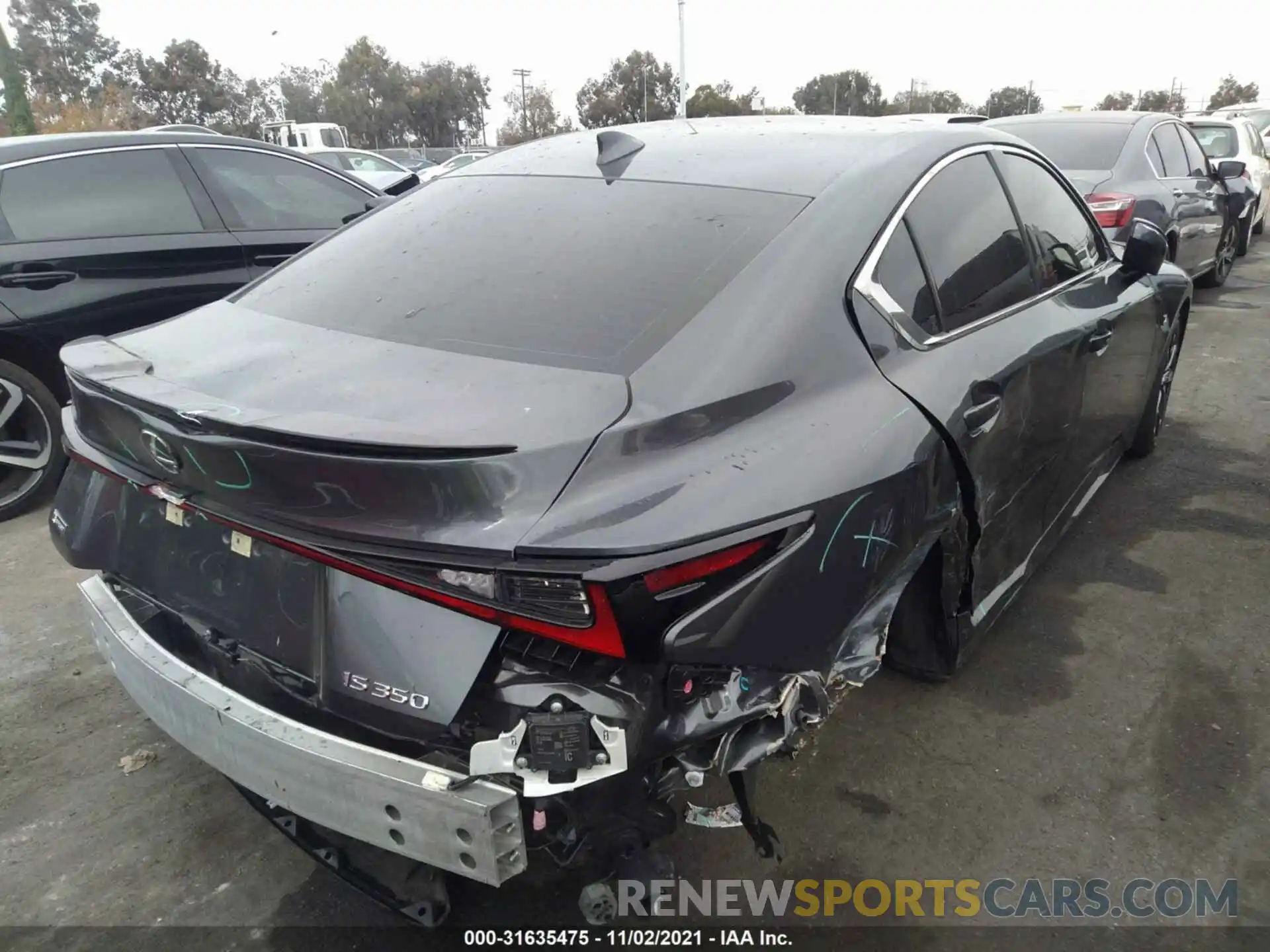 4 Photograph of a damaged car JTHGZ1B22M5044887 LEXUS IS 2021