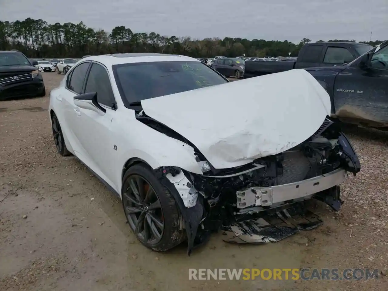 1 Photograph of a damaged car JTHGZ1B22M5045201 LEXUS IS 2021