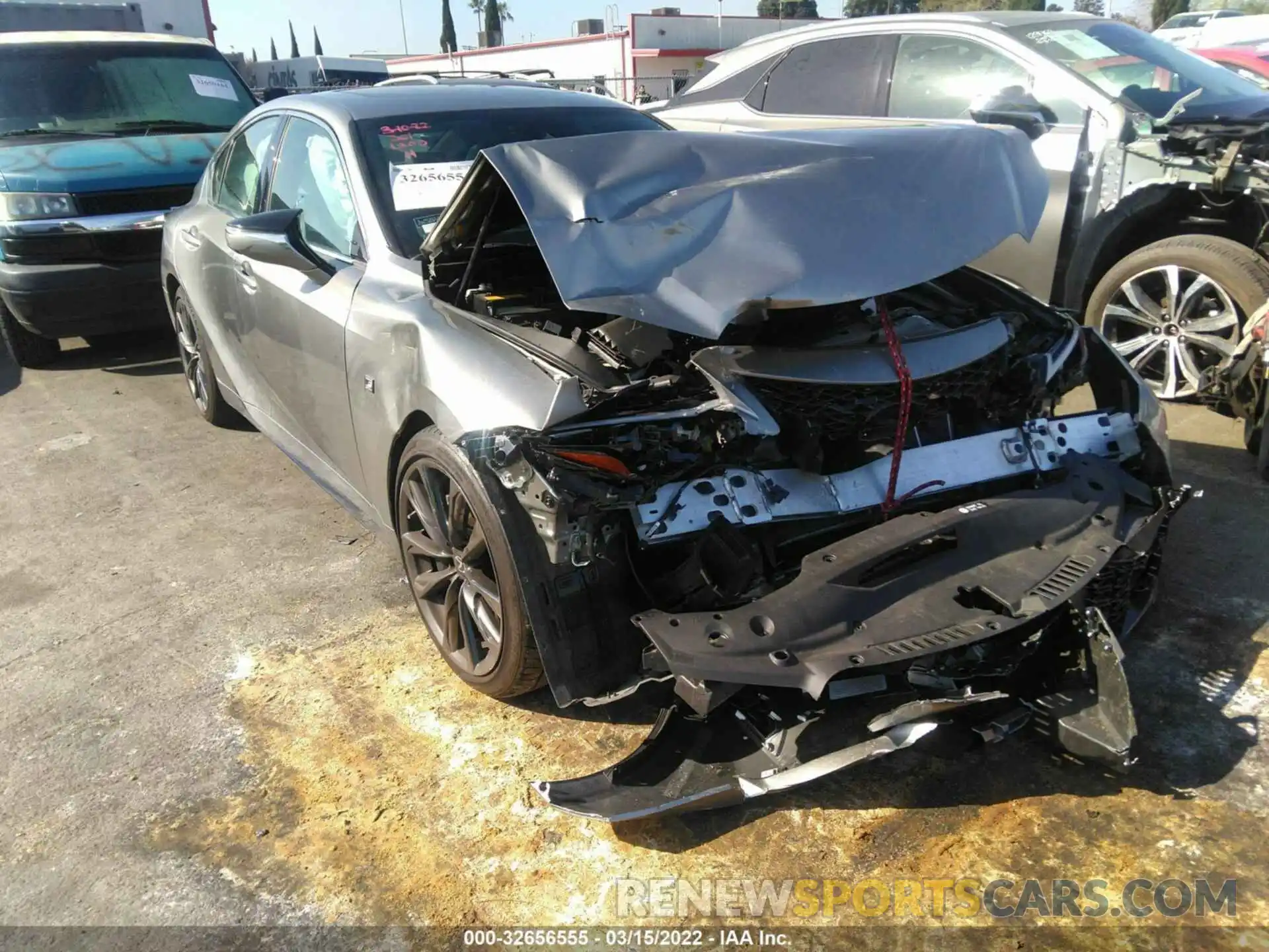 1 Photograph of a damaged car JTHGZ1B22M5045909 LEXUS IS 2021