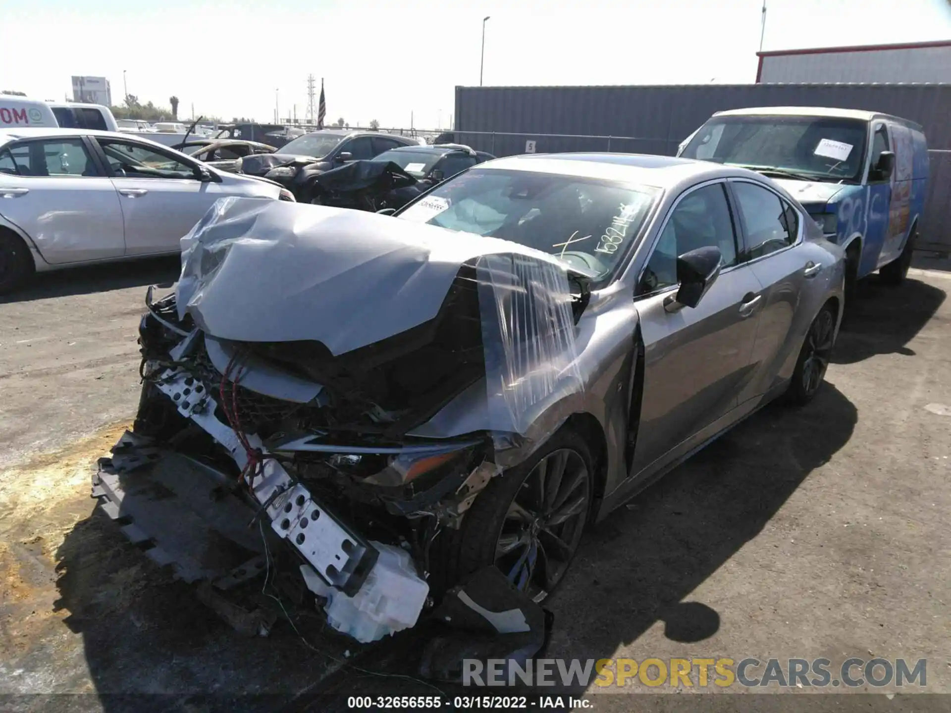 2 Photograph of a damaged car JTHGZ1B22M5045909 LEXUS IS 2021