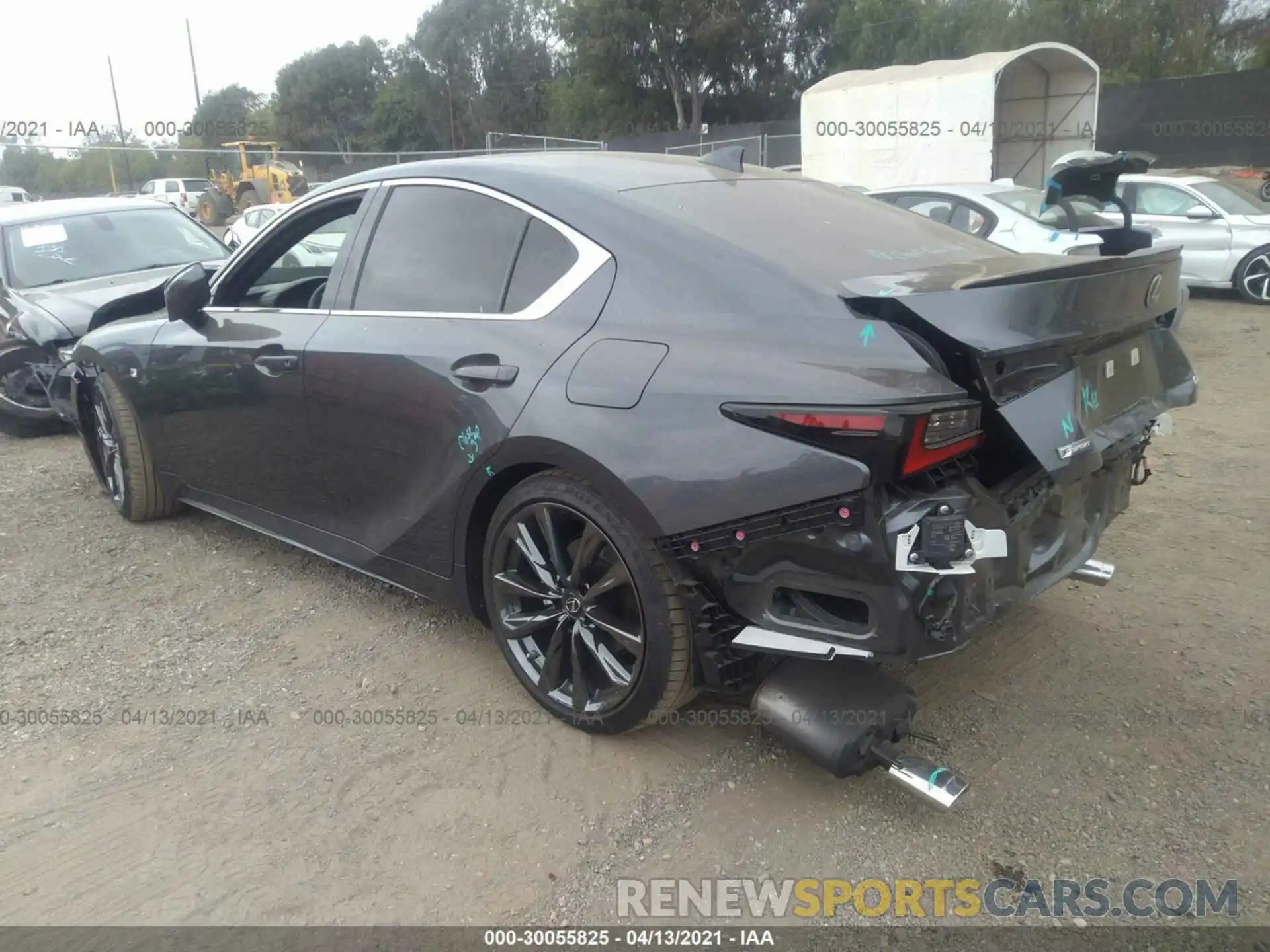 3 Photograph of a damaged car JTHGZ1B23M5038290 LEXUS IS 2021