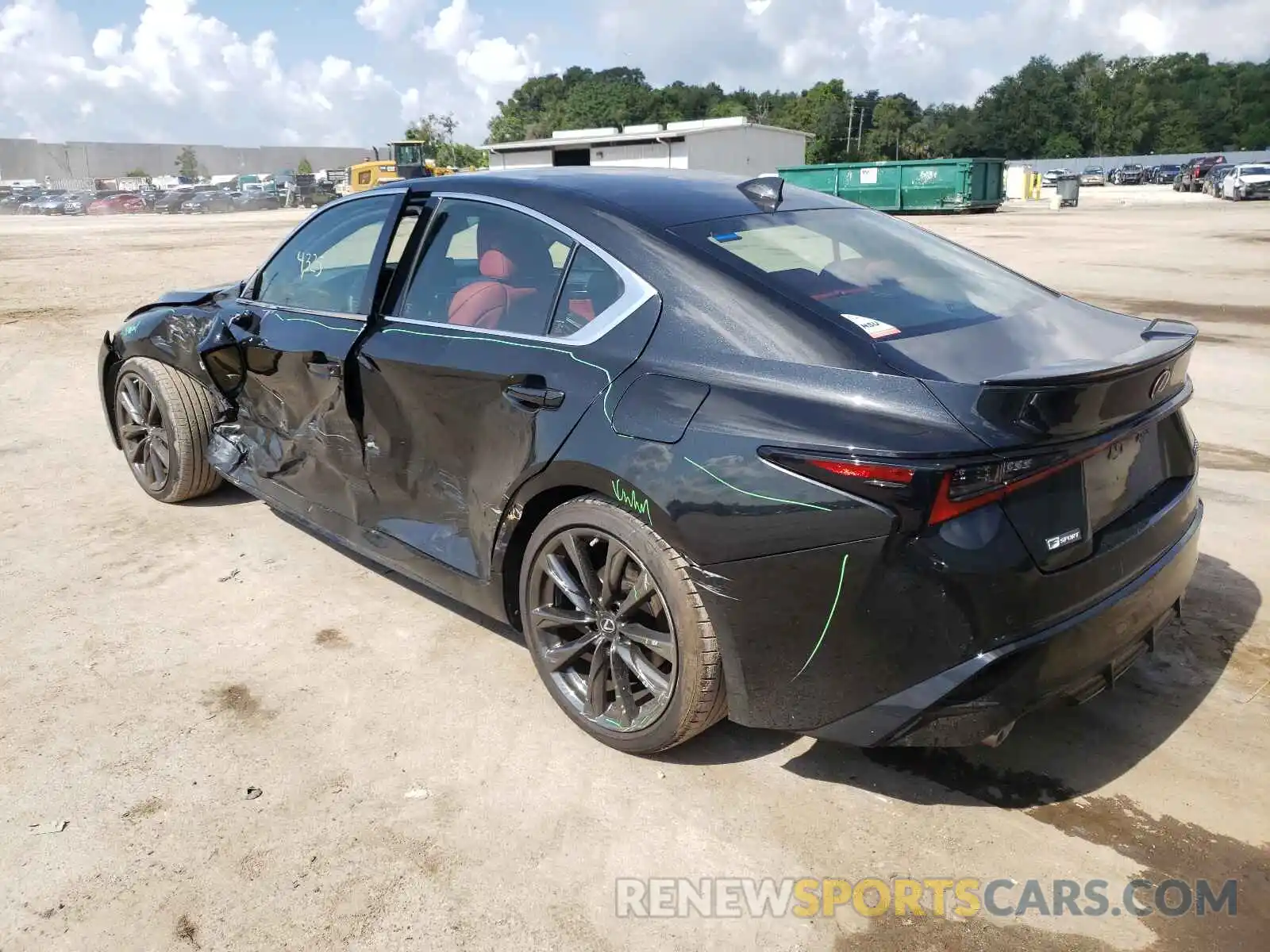 3 Photograph of a damaged car JTHGZ1B23M5040511 LEXUS IS 2021