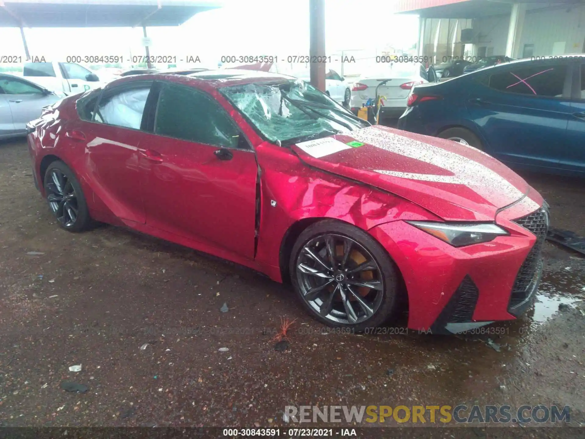 1 Photograph of a damaged car JTHGZ1B23M5040525 LEXUS IS 2021