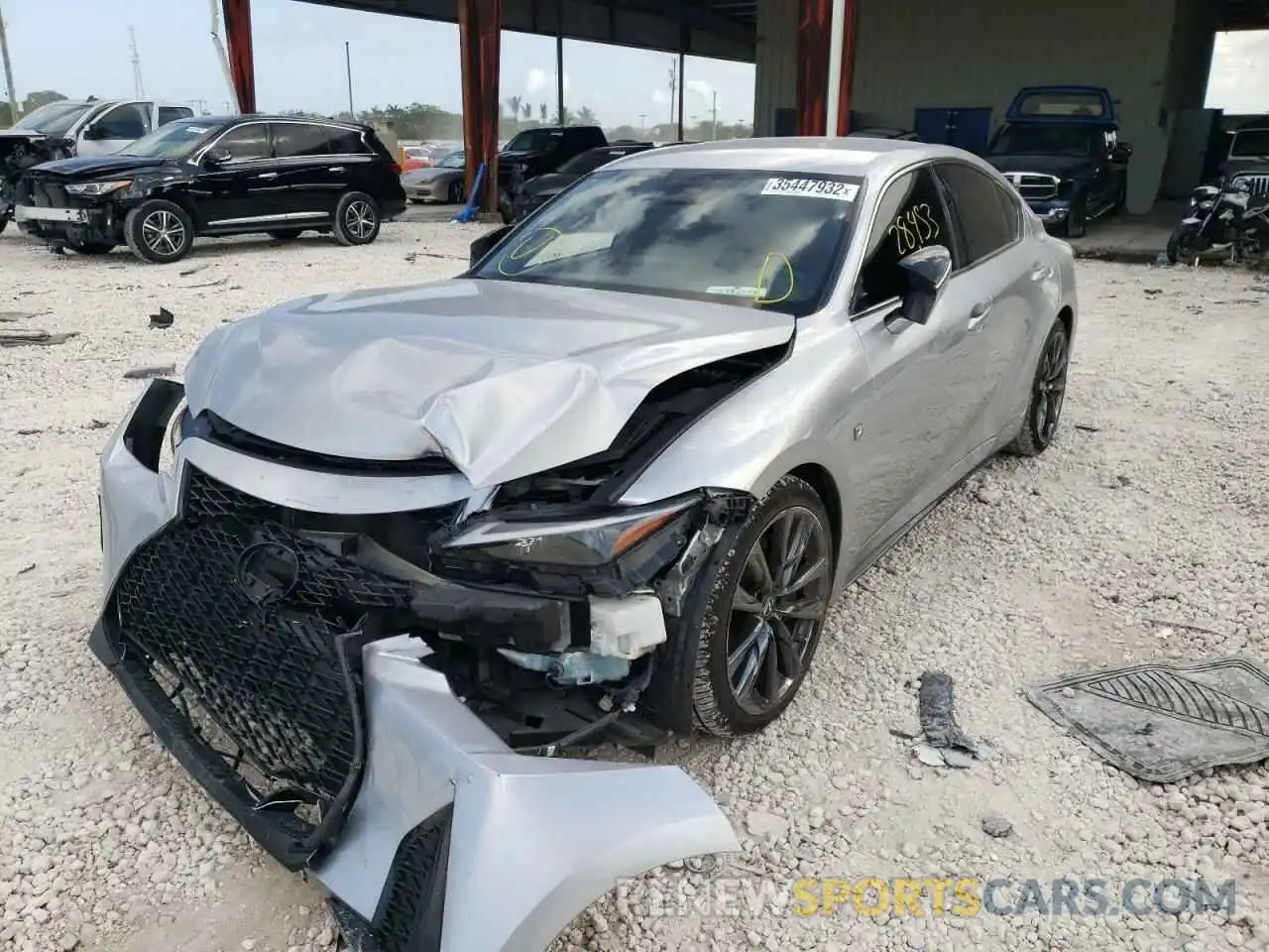 2 Photograph of a damaged car JTHGZ1B23M5040542 LEXUS IS 2021