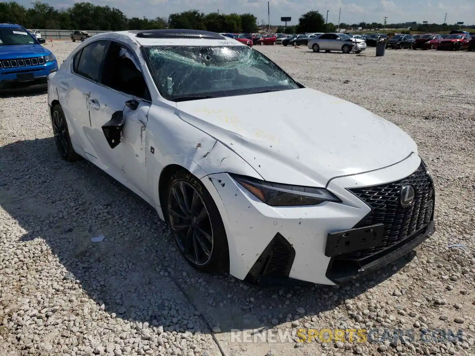 1 Photograph of a damaged car JTHGZ1B23M5041979 LEXUS IS 2021