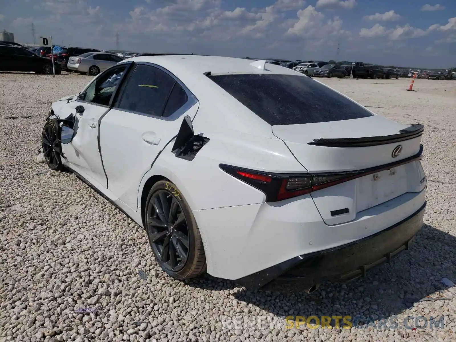 3 Photograph of a damaged car JTHGZ1B23M5041979 LEXUS IS 2021