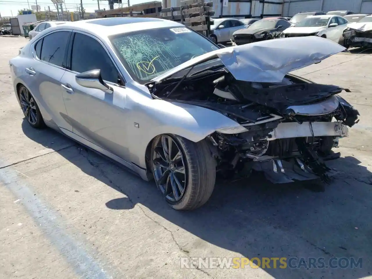 1 Photograph of a damaged car JTHGZ1B23M5042114 LEXUS IS 2021