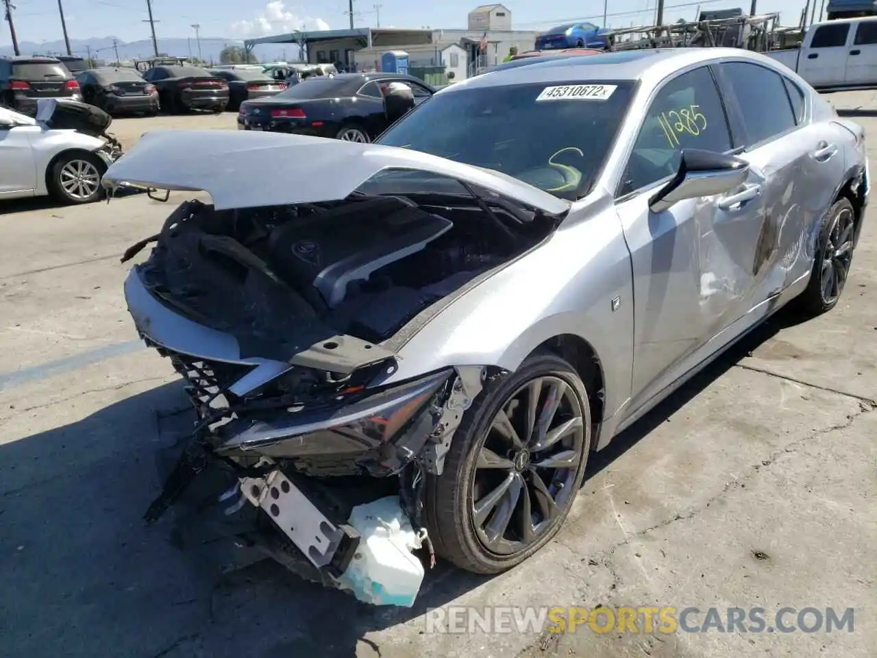 2 Photograph of a damaged car JTHGZ1B23M5042114 LEXUS IS 2021