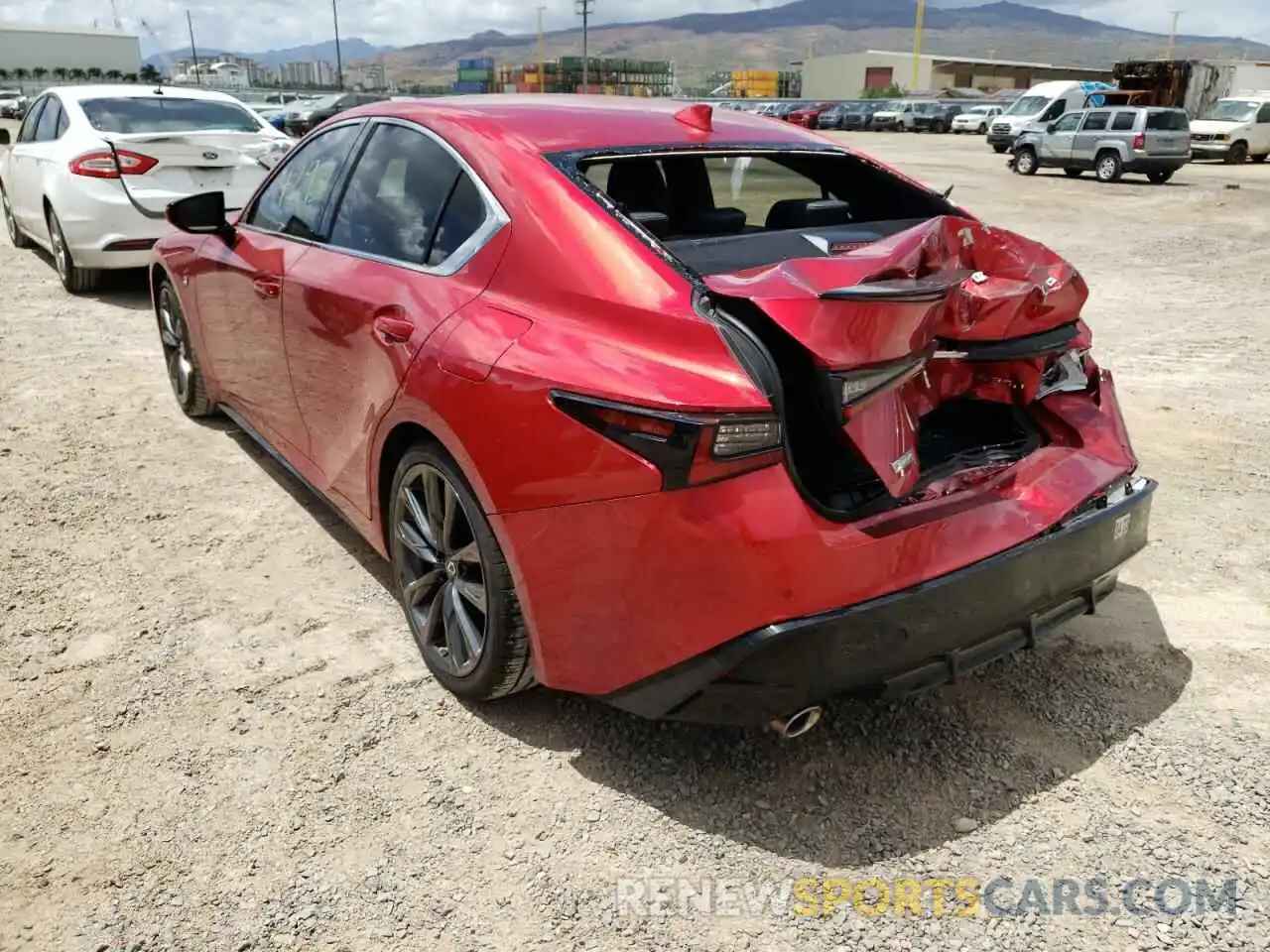 3 Photograph of a damaged car JTHGZ1B23M5042419 LEXUS IS 2021