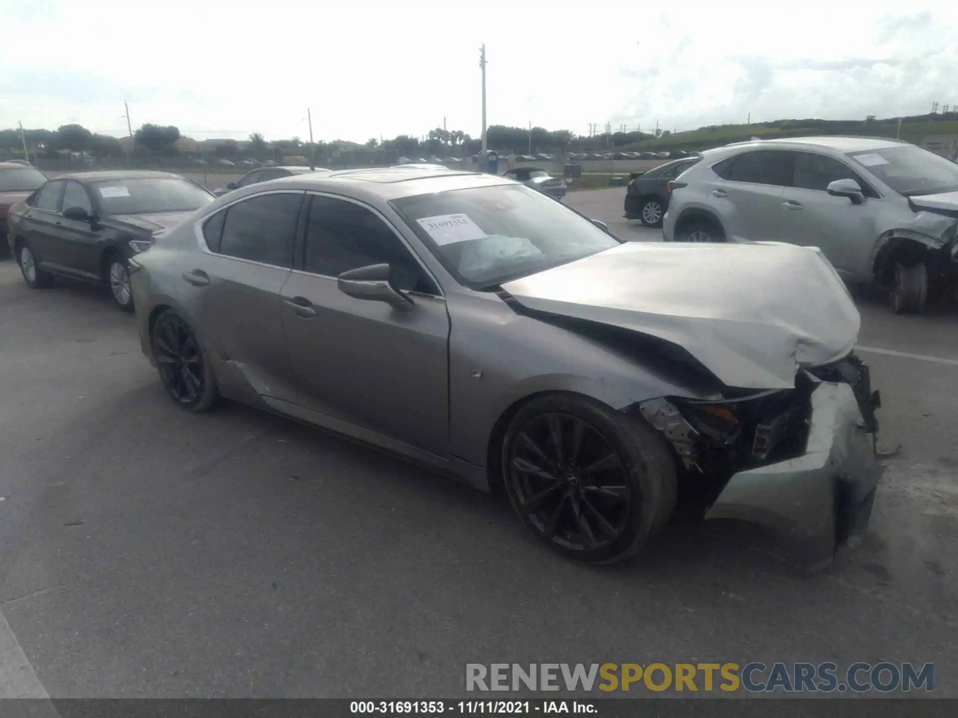 1 Photograph of a damaged car JTHGZ1B23M5044848 LEXUS IS 2021