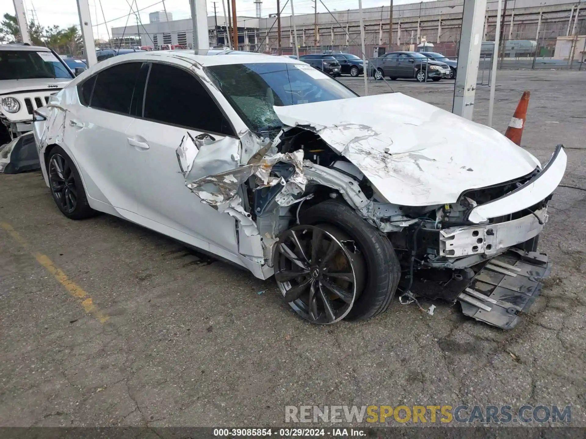 1 Photograph of a damaged car JTHGZ1B23M5048222 LEXUS IS 2021