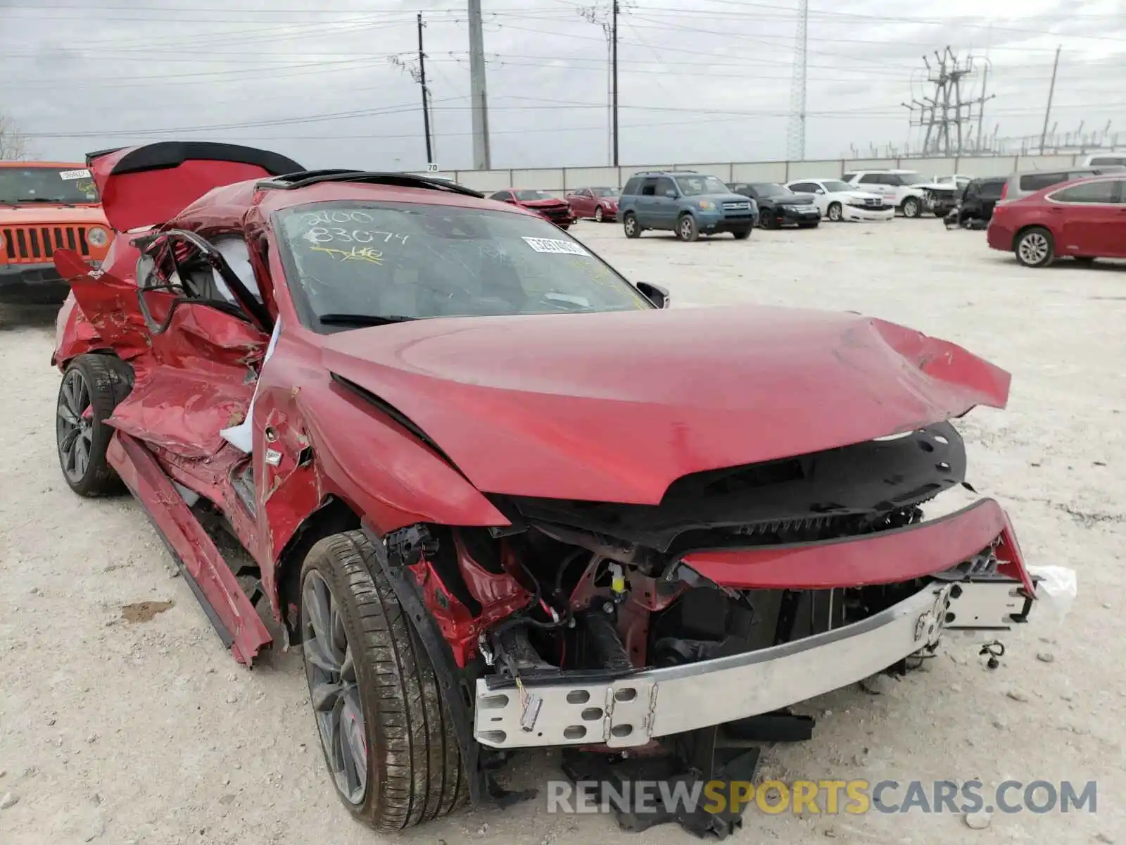 1 Photograph of a damaged car JTHGZ1B24M5037780 LEXUS IS 2021