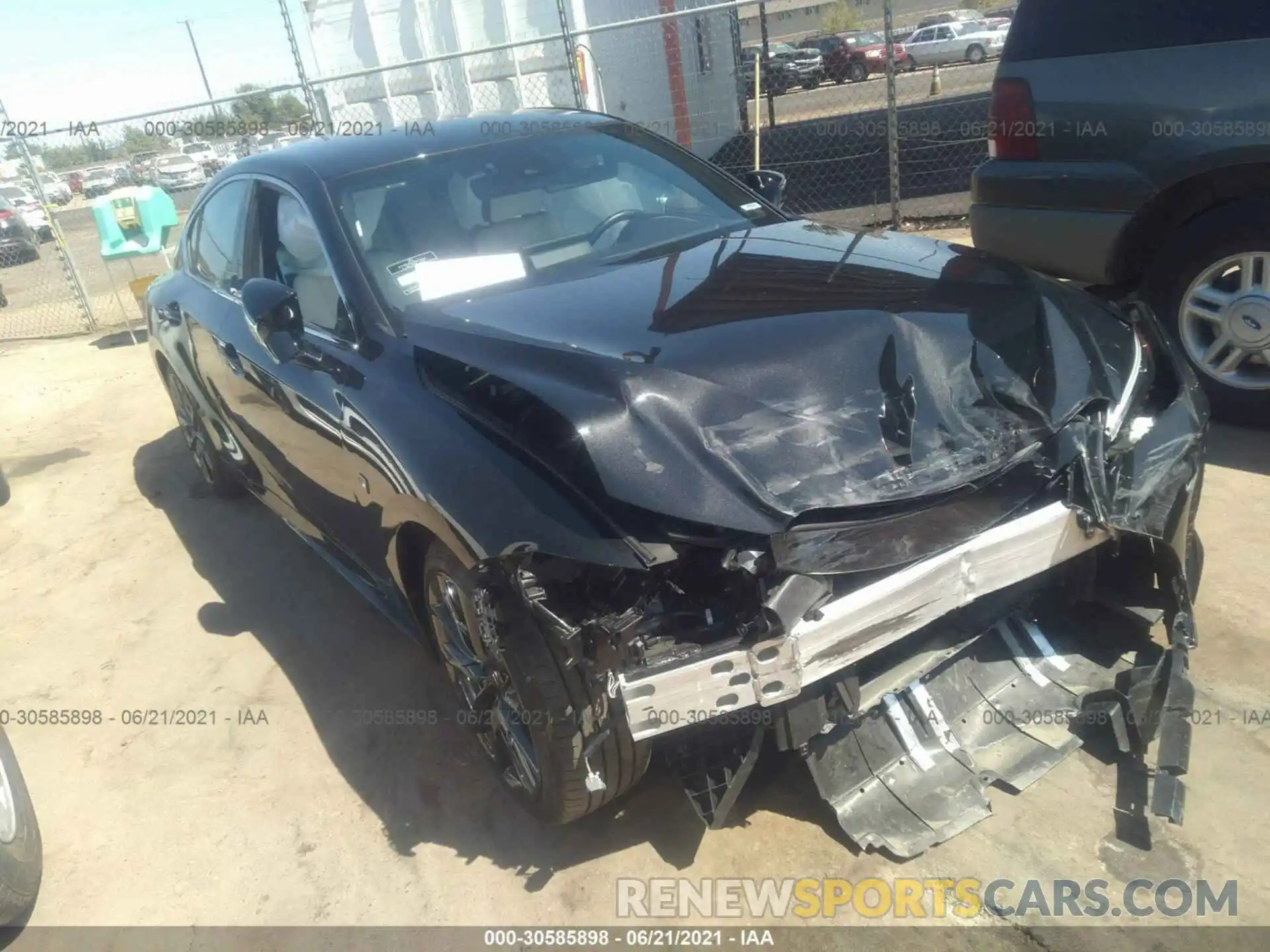 1 Photograph of a damaged car JTHGZ1B24M5038590 LEXUS IS 2021