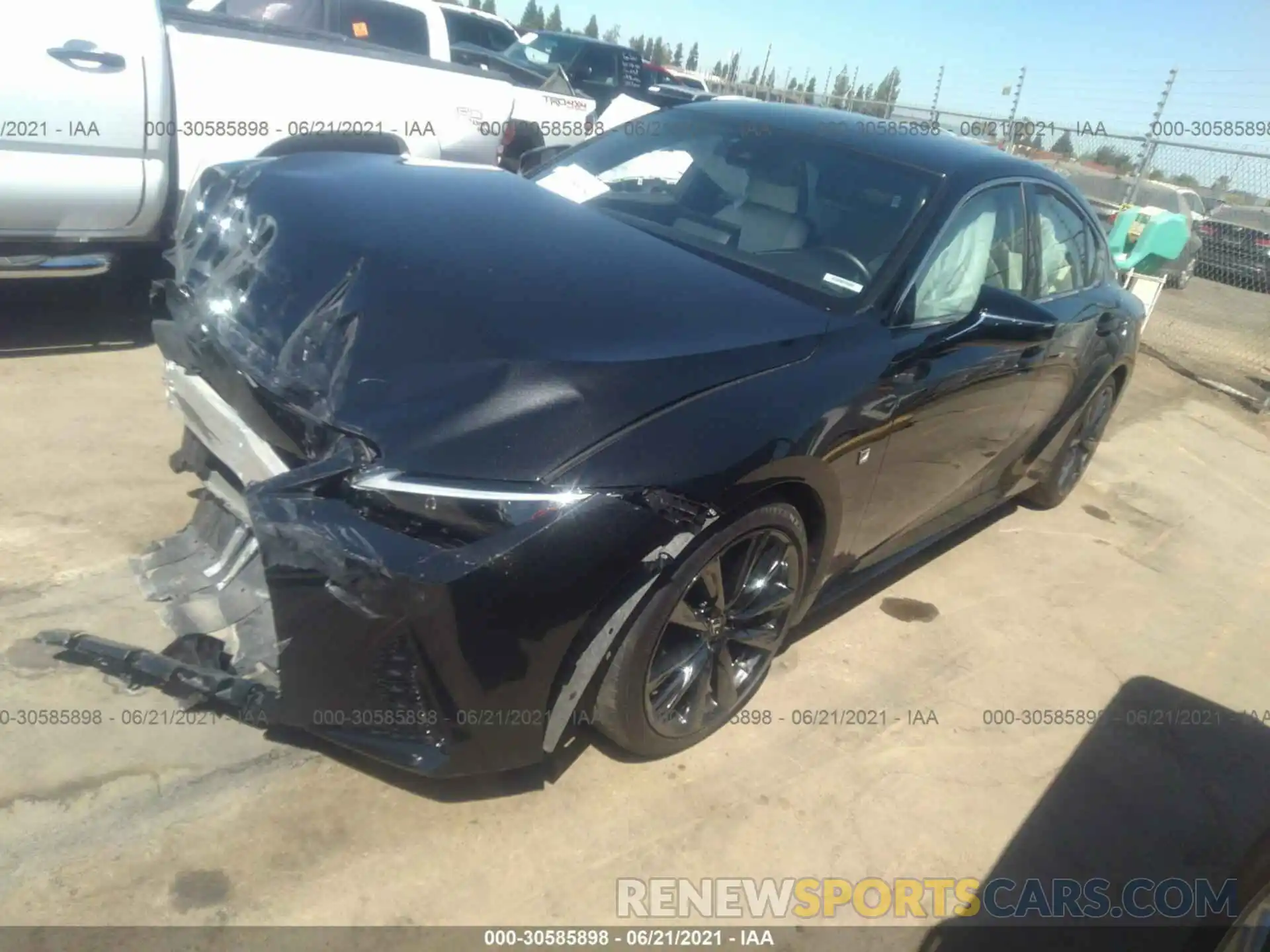 2 Photograph of a damaged car JTHGZ1B24M5038590 LEXUS IS 2021