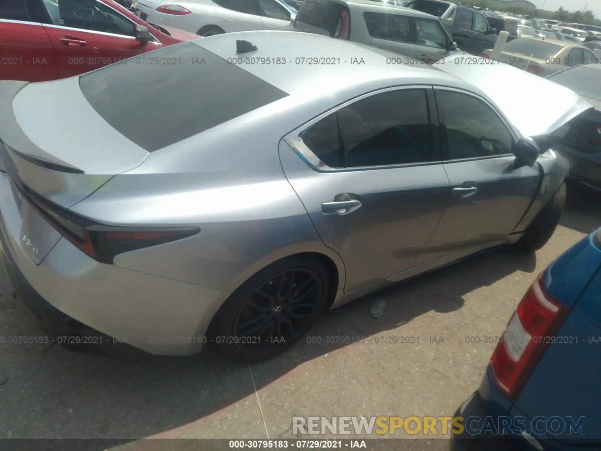 4 Фотография поврежденного автомобиля JTHGZ1B24M5039626 LEXUS IS 2021